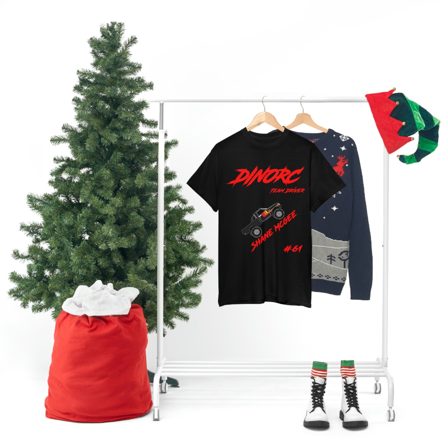Team Driver Shane Mcgee truck logo Front and Back DinoRc Logo T-Shirt S-5x 5 colors