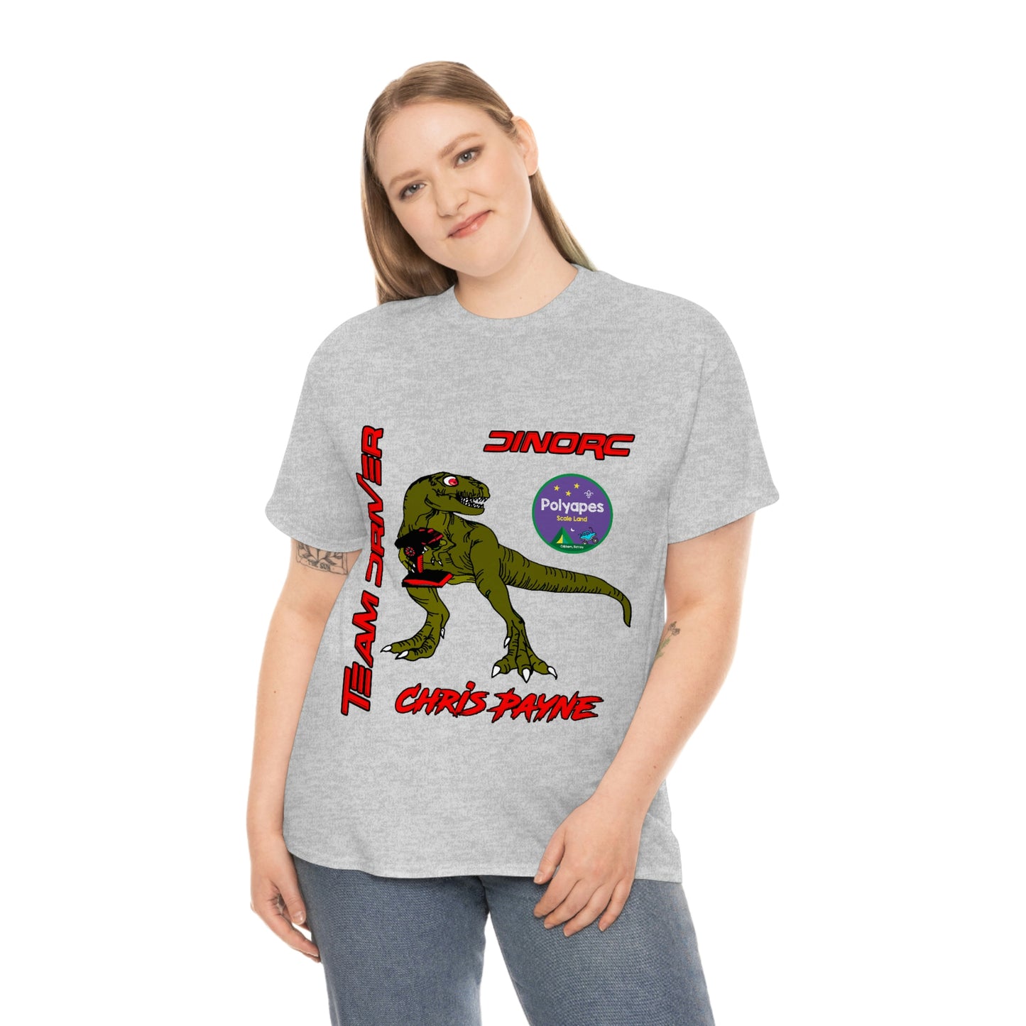 Chris Payne Raptor DinoRC Team Driver logo Front and Back DinoRc Logo T-Shirt S-5x 5 colors