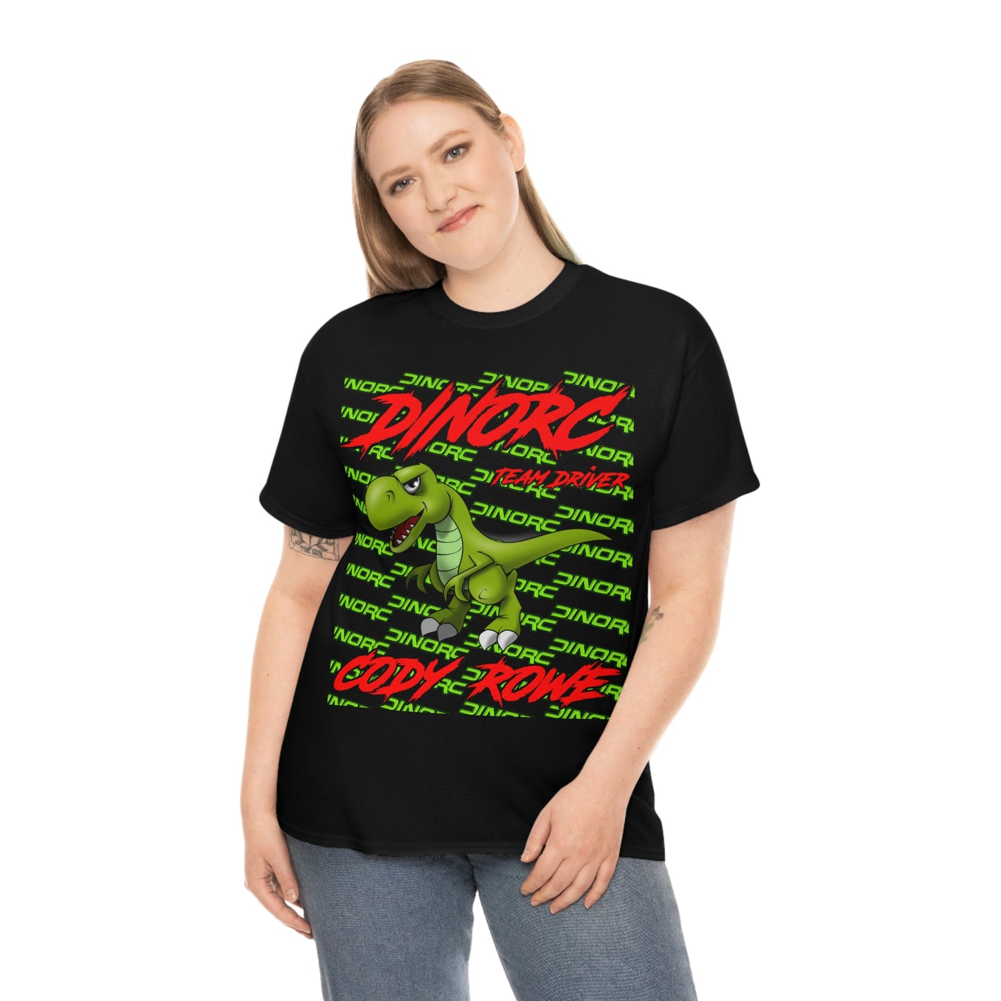 Team Driver Cody Rowe Front and Back DinoRc Logo T-Shirt S-5x 5 colors