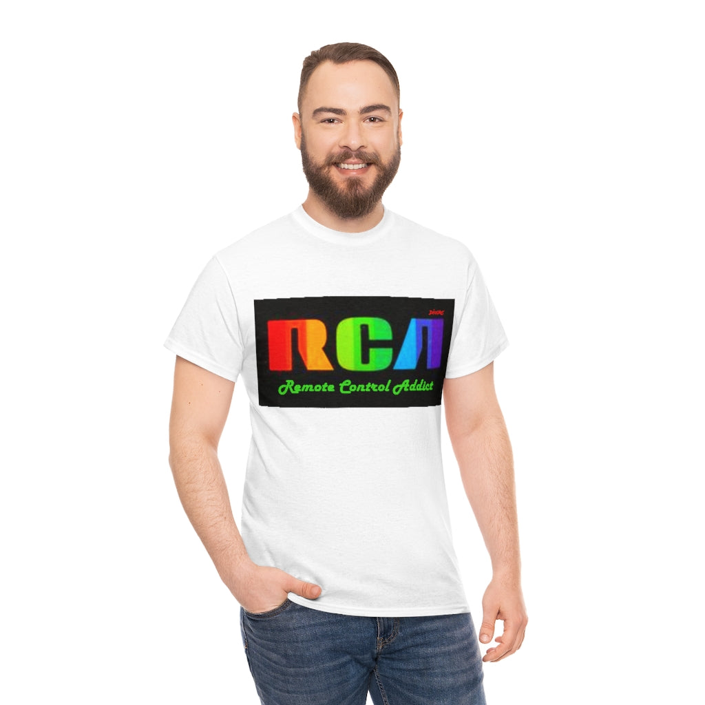 RCA Remote Control Addict DinoRc Logo T-Shirt S-5x Black White Green Blue Red