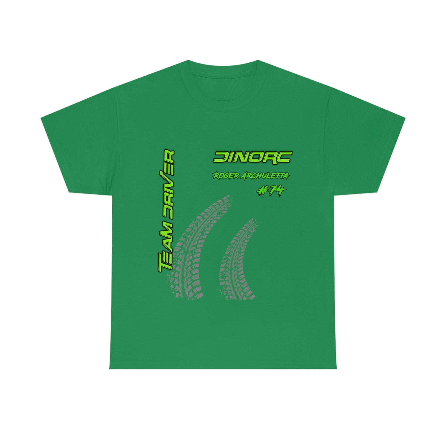 Team Driver Roger Archuletta Front and Back DinoRc Logo T-Shirt S-5x 5 colors