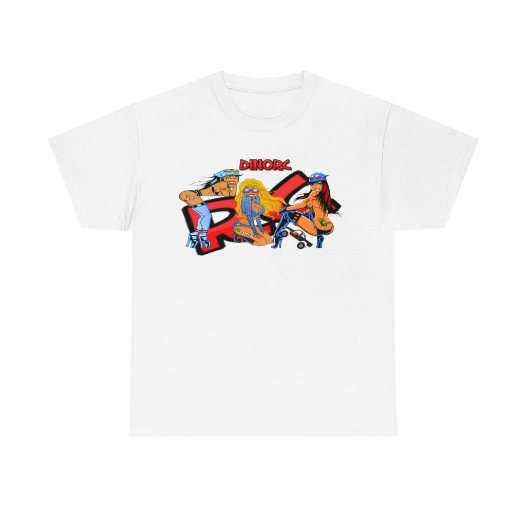 RC Girls With DinoRc Logo T-Shirt S-5x Black White Green Blue Red