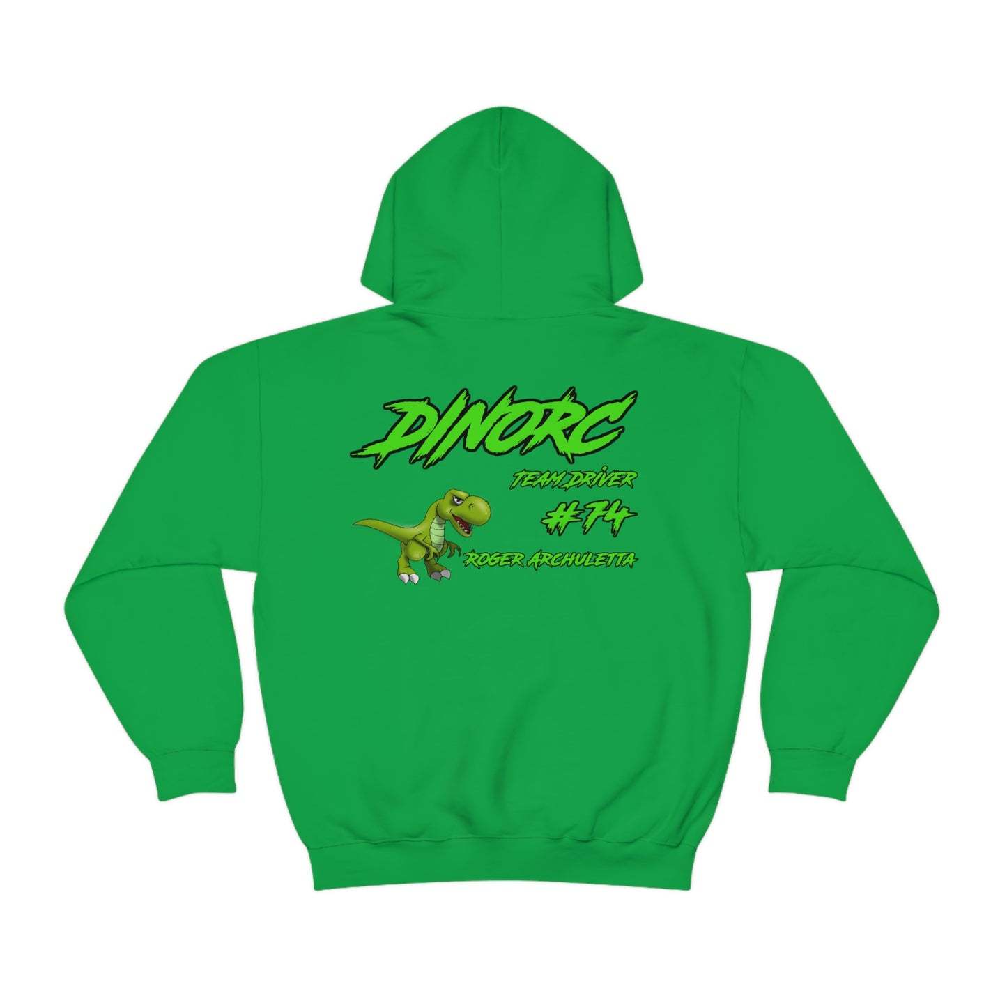 Team Driver Roger Archuletta DinoRC Logo Hooded Sweatshirt Heavy Blend™ Hooded Sweatshirt