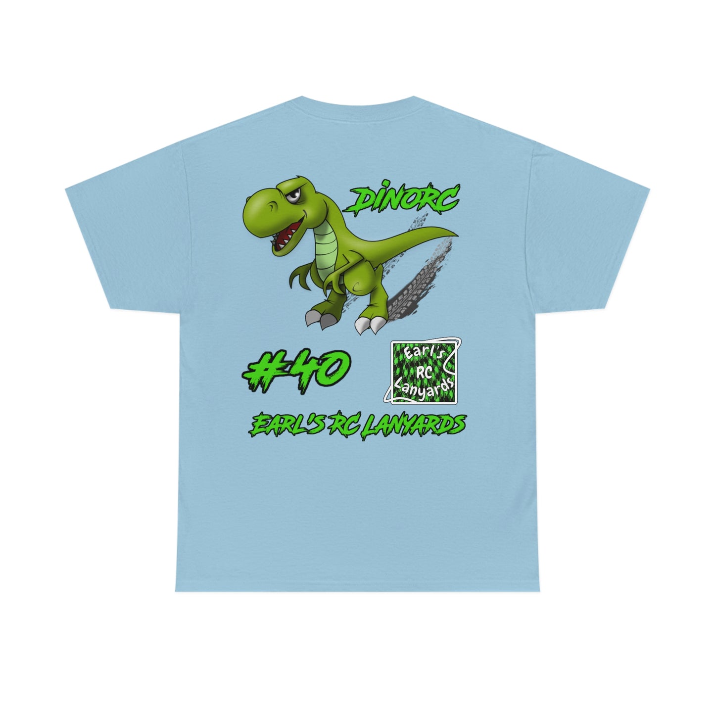Team Driver Earl's RC Lanyards Front and Back DinoRc Logo T-Shirt S-5x 5 colors
