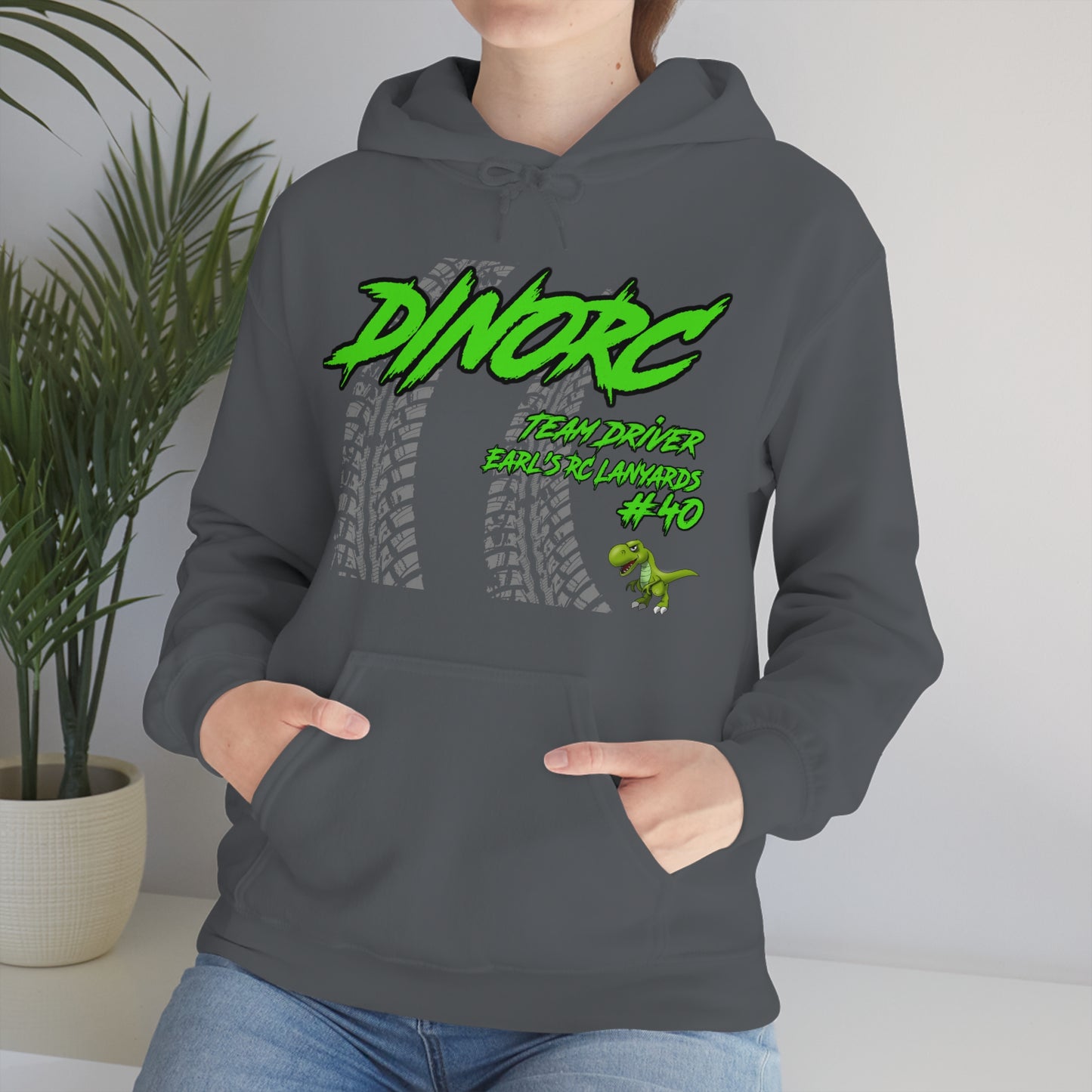 Team Driver Earl's RC Lanyards DinoRC Logo Hooded Sweatshirt Heavy Blend™ Hooded Sweatshirt