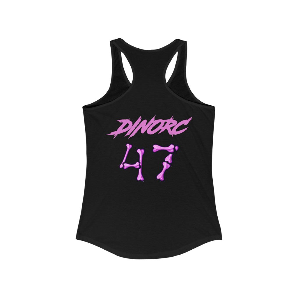 Front/Back Kaitlyn Tremor Dino's Divas Women's Ideal Racerback Tank 2