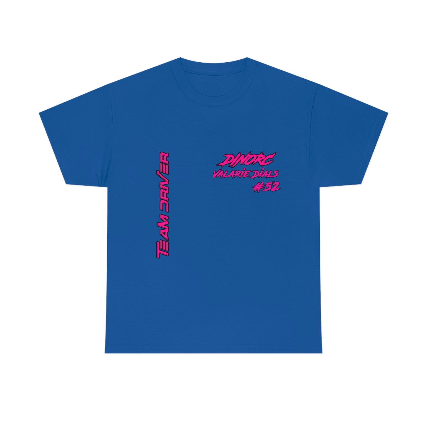 Team Driver Valarie Dials Dino's Divas Front and Back DinoRc Logo T-Shirt S-5x 5 colors