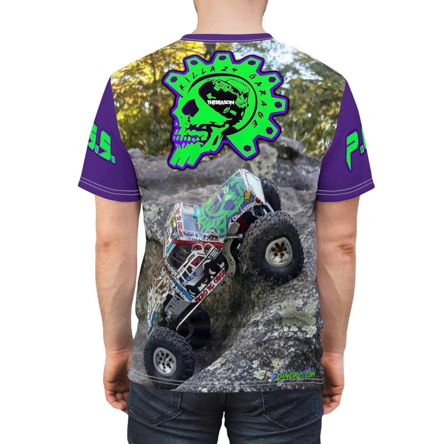 The Reason T Shirt purple Sleeves