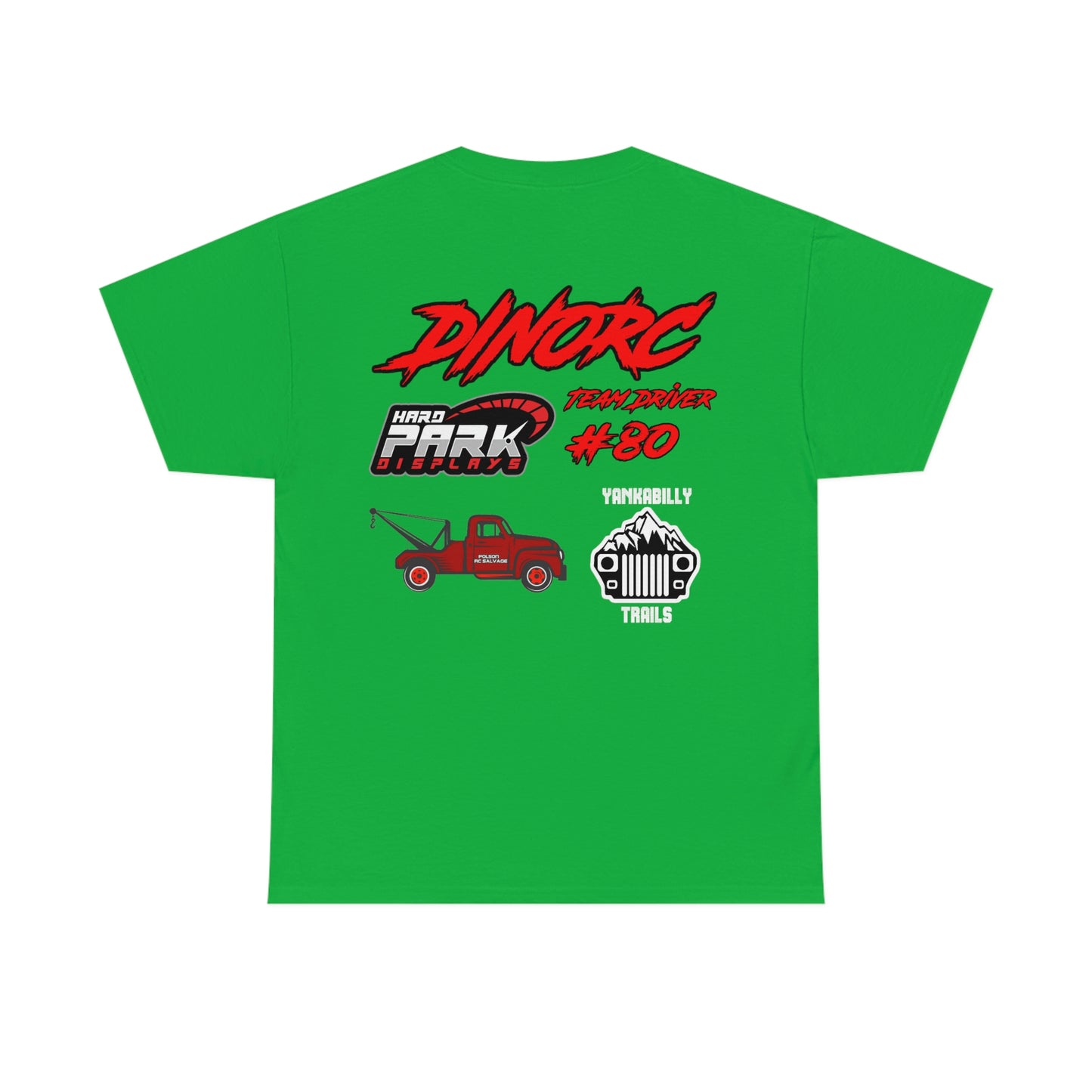 Vertical Team Driver Jacob Smith truck logo Front and Back DinoRc Logo T-Shirt S-5x 5 colors