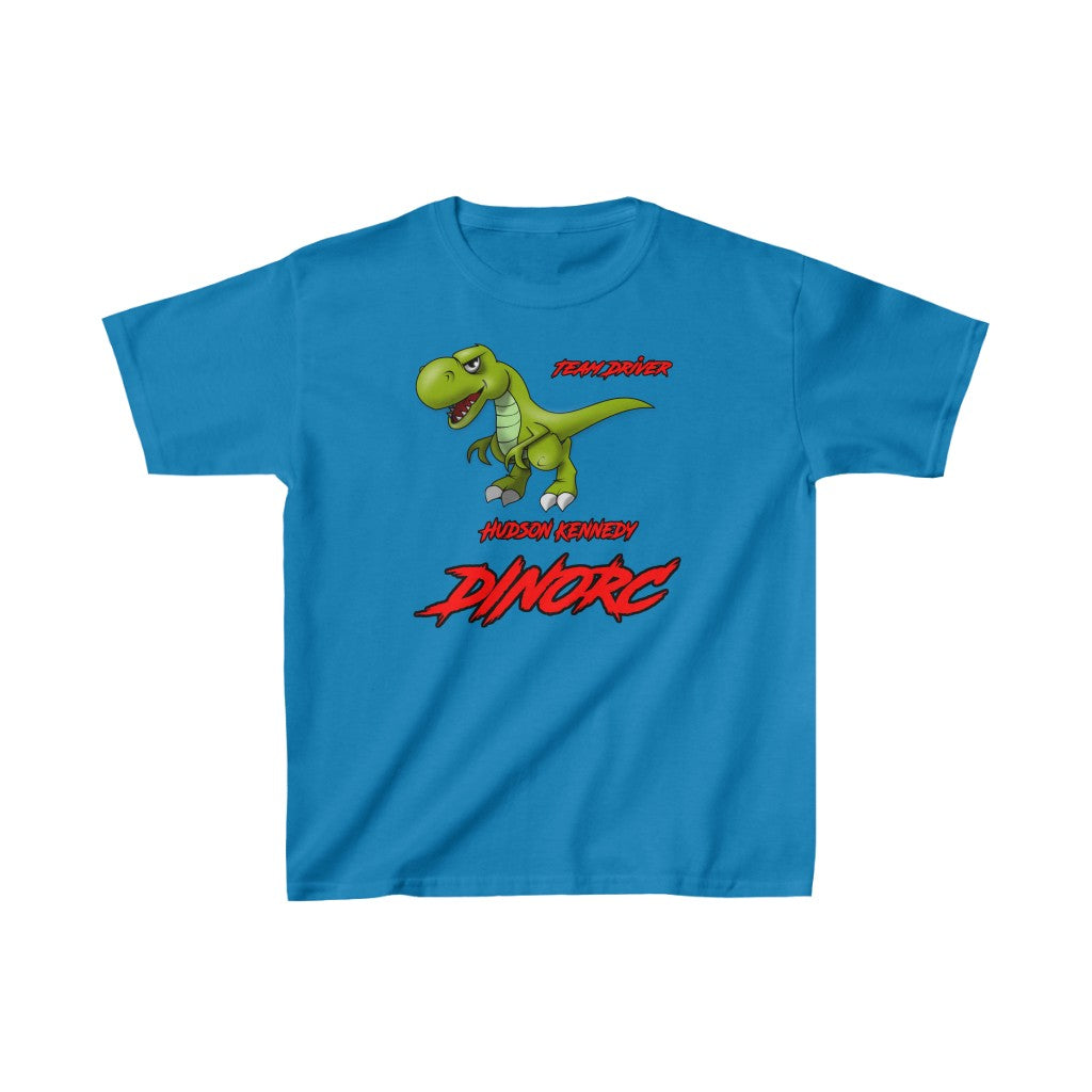 Team Driver Hudson Kennedy Front DinoRC Logo Kids Heavy Cotton™ Tee