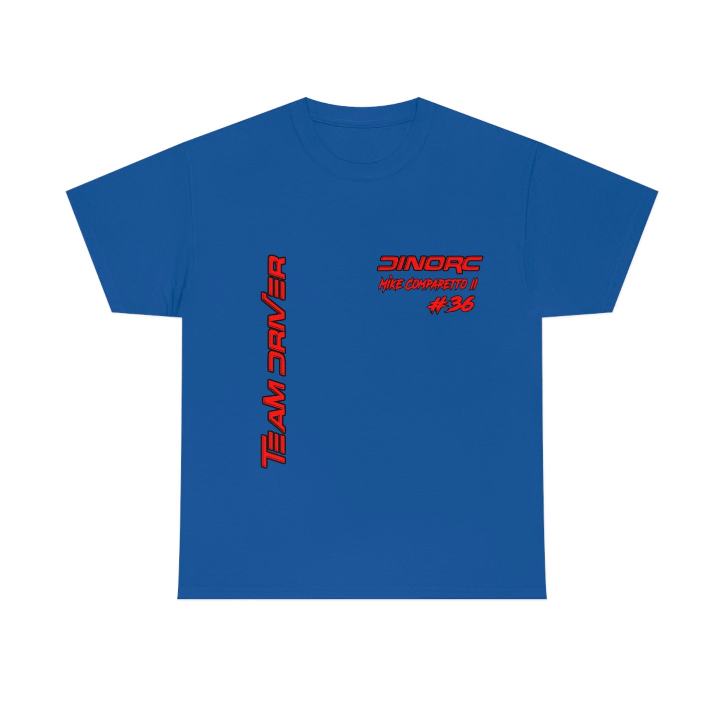 Team Driver Mike Comparetto II Front and Back DinoRc Logo T-Shirt S-5x 5 colors