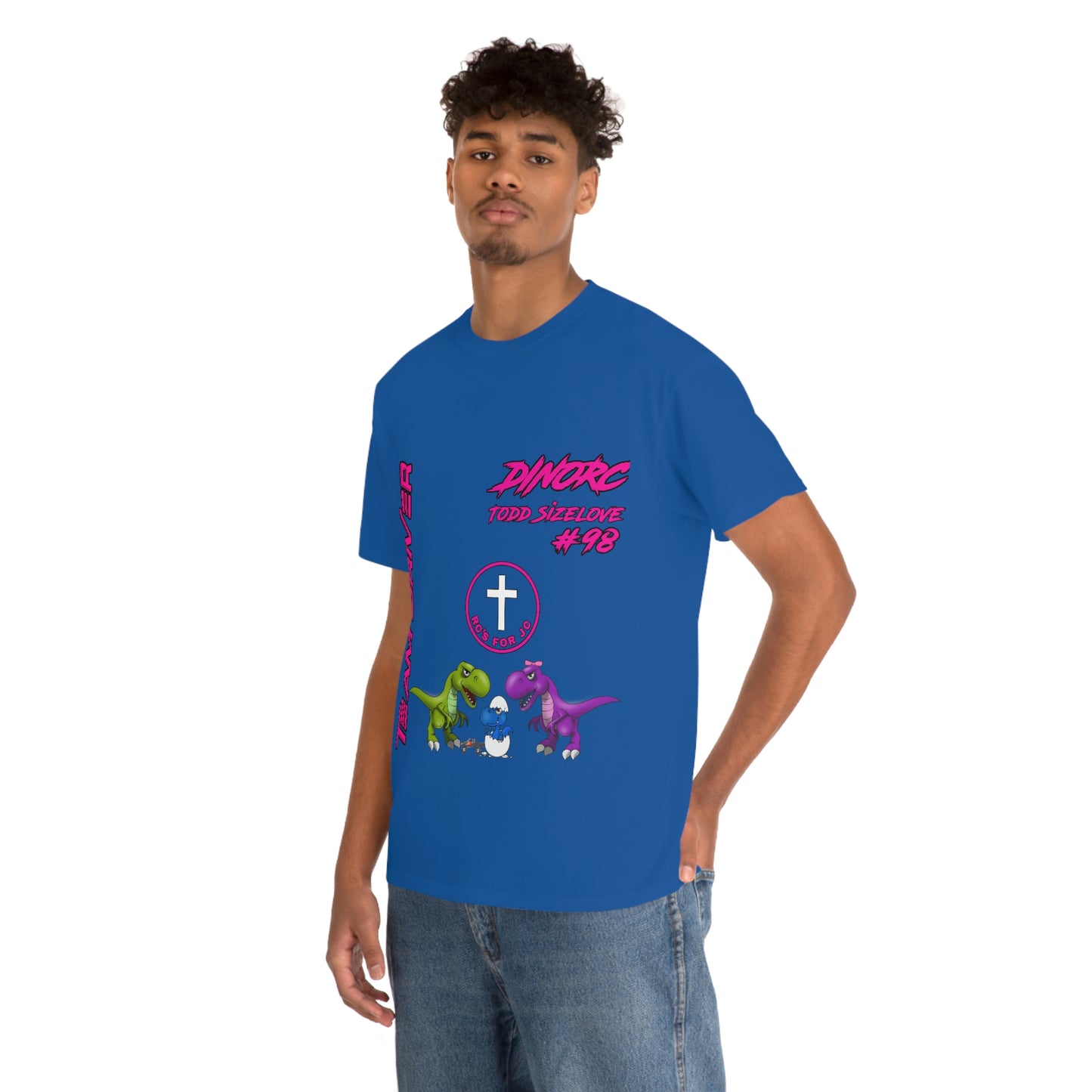 Team Driver Todd Sizelove truck logo Front and Back DinoRc Logo T-Shirt S-5x 5 colors