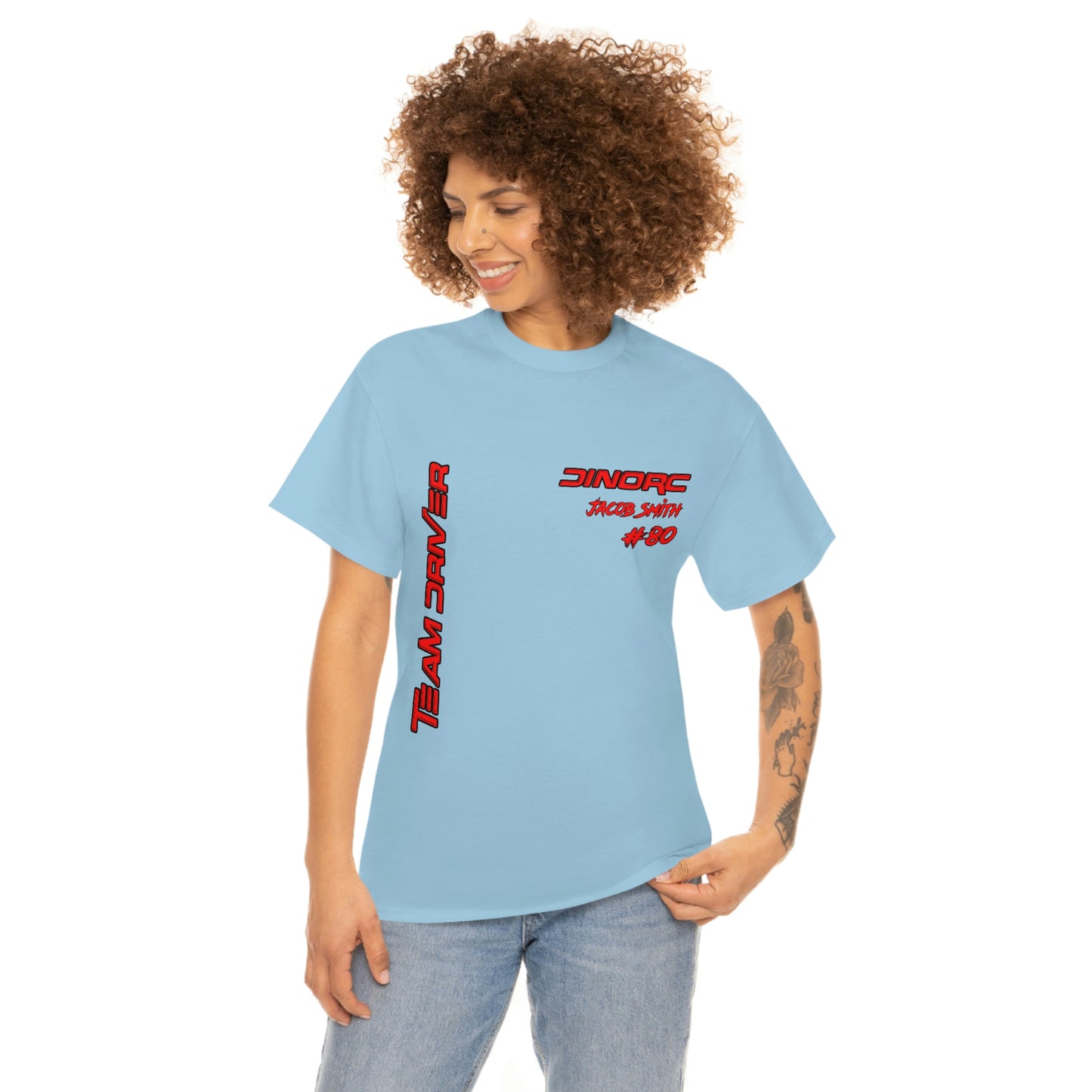 Team Driver Jacob Smith Front and Back DinoRc Logo T-Shirt S-5x 5 colors