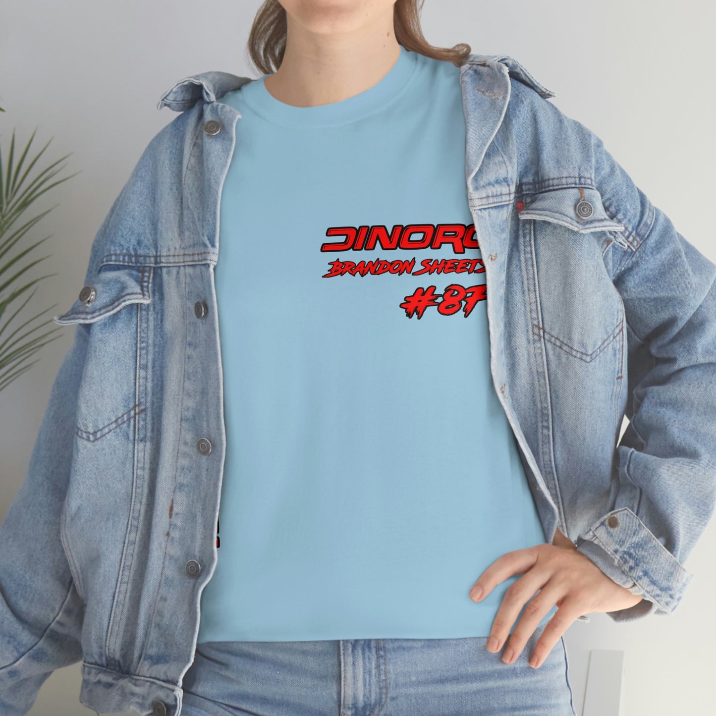 Vertical Team Driver Brandon Sheets Front and Back DinoRc Logo T-Shirt S-5x 5 colors