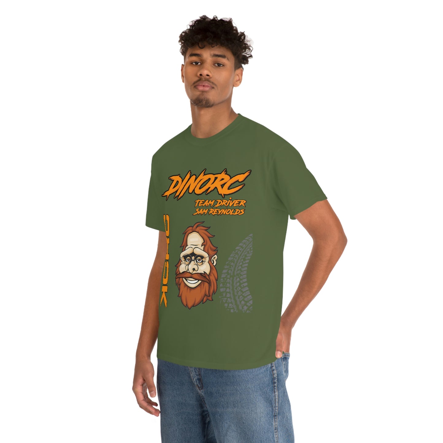 Team Driver Sam Reynolds Front and Back DinoRc Logo T-Shirt S-5x 5 colors