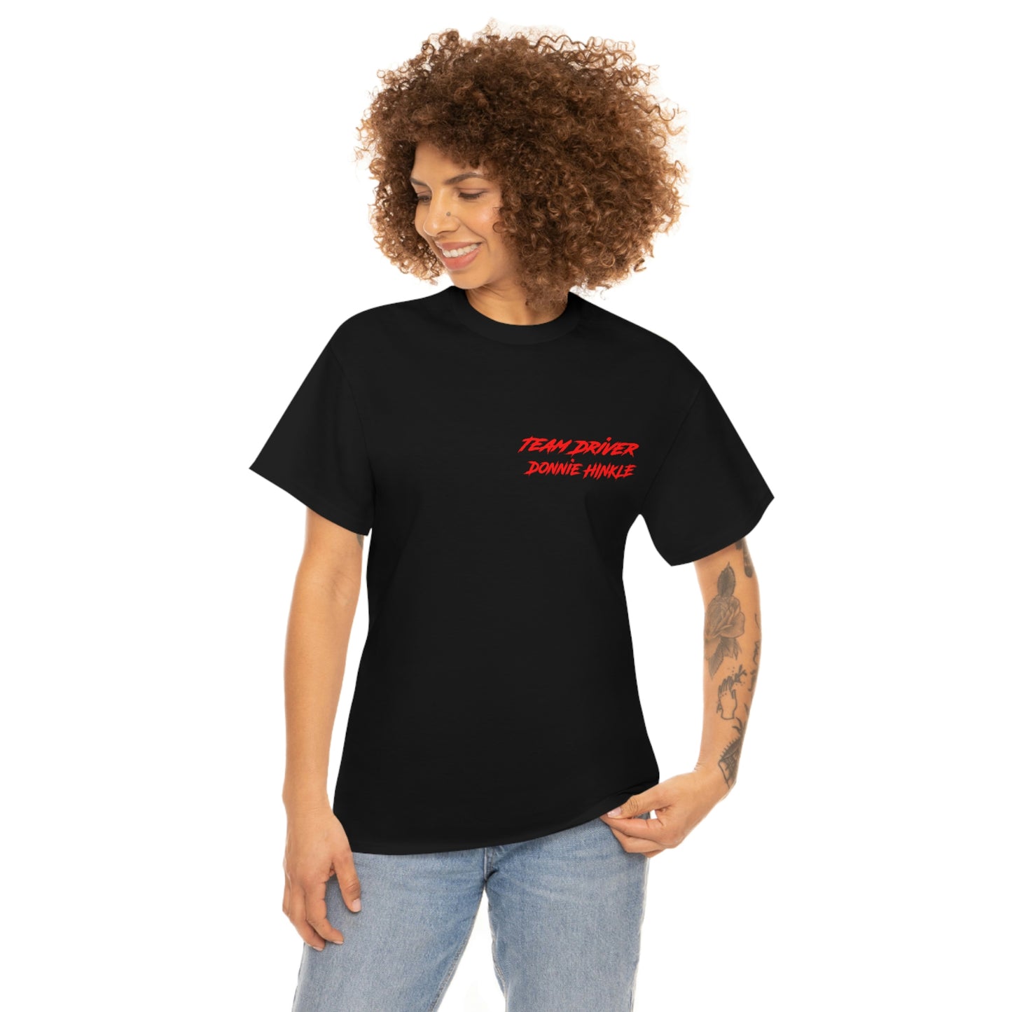 Team Driver Donnie Hinkle Front Back DinoRc Logo T-Shirt S-5x Black Green