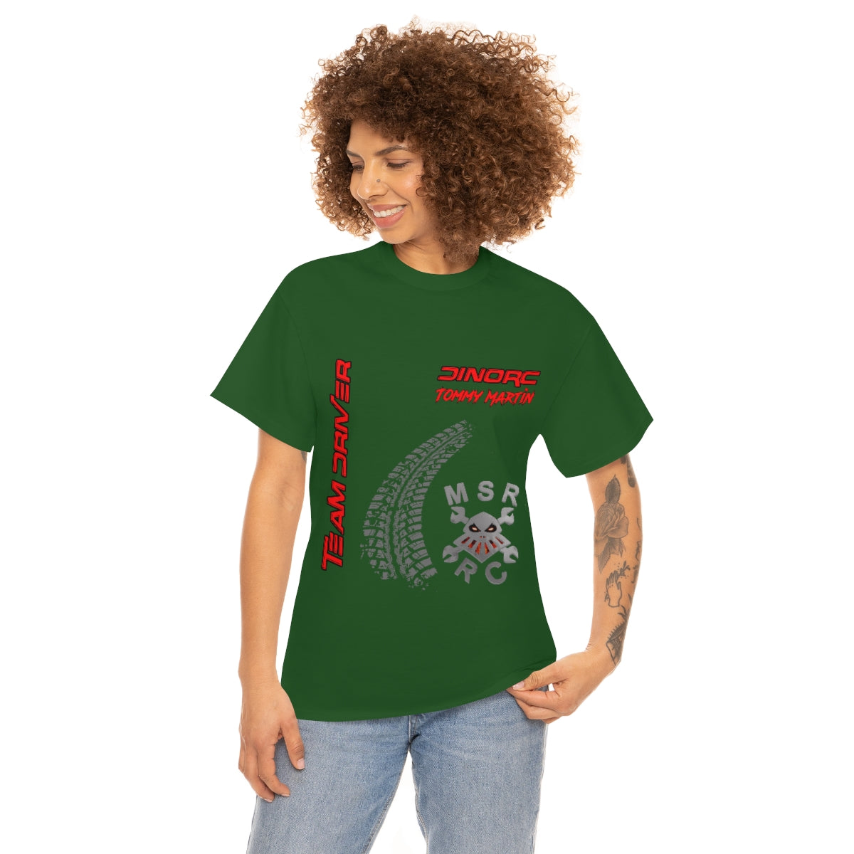 Team Driver Tommy Martin MSR RC Front and Back DinoRc Logo T-Shirt S-5x 5 colors