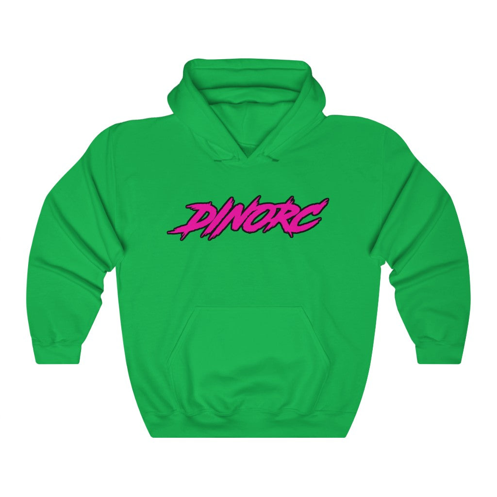 Dino's Diva Hearts #90 front back Heavy Blend™ Hooded Sweatshirt