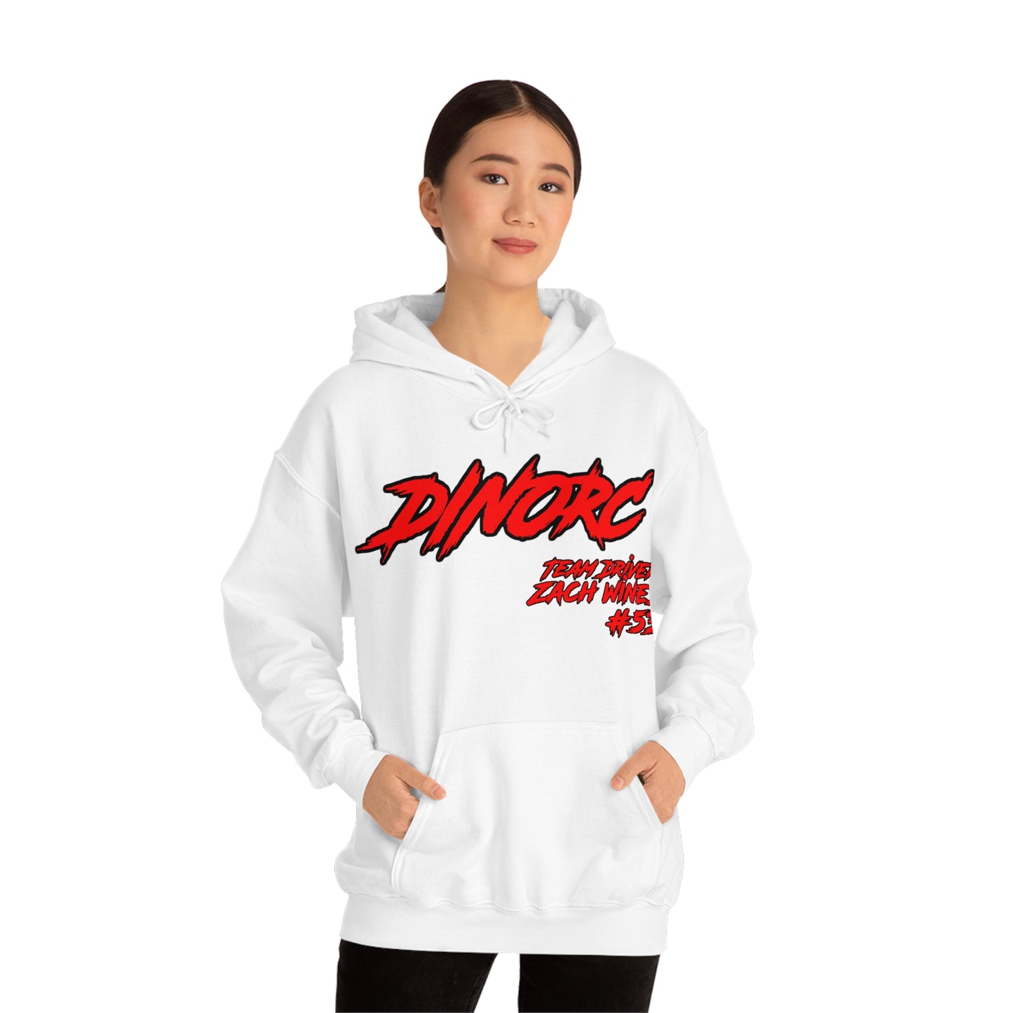 Team Driver Zach Wines DinoRC Logo Hooded Sweatshirt Heavy Blend™ Hooded Sweatshirt