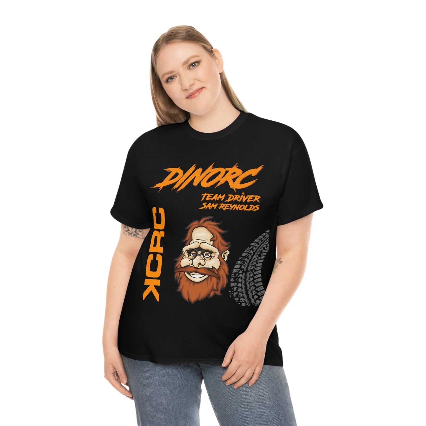 Team Driver Sam Reynolds Front and Back DinoRc Logo T-Shirt S-5x 5 colors