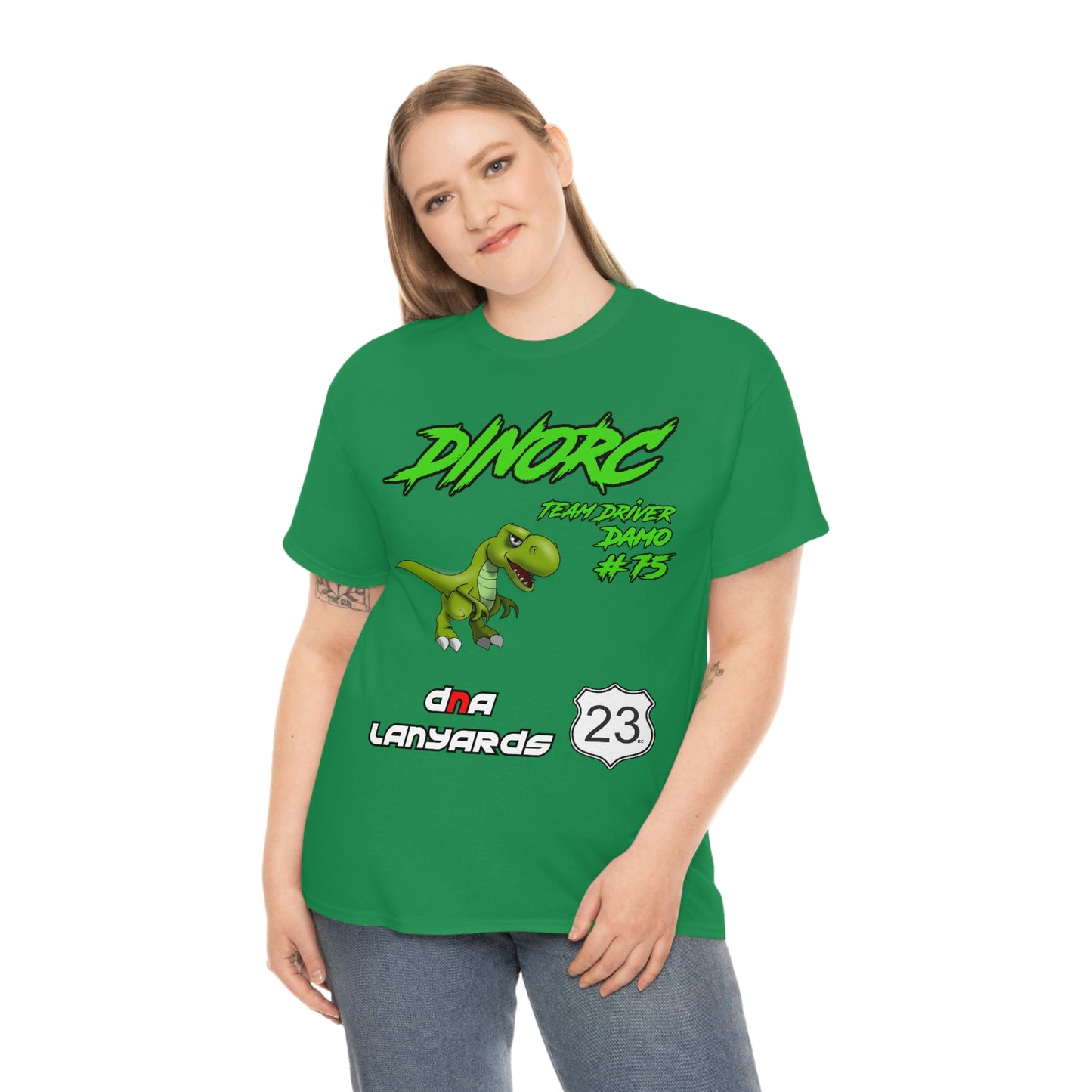 Team Driver DNA Lanyards Front and Back DinoRc Logo T-Shirt S-5x 5 colors