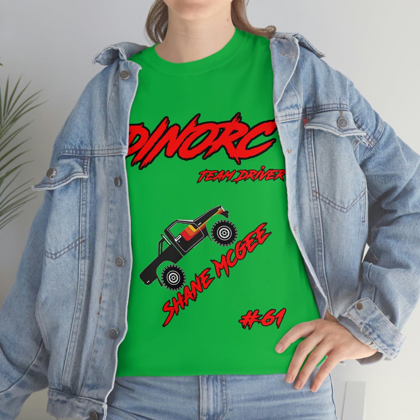 Team Driver Shane Mcgee truck logo Front and Back DinoRc Logo T-Shirt S-5x 5 colors