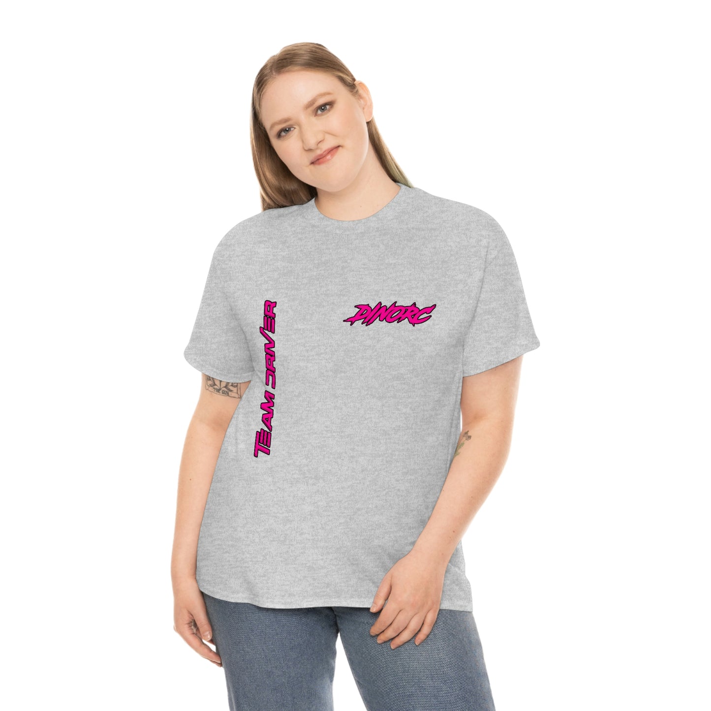 Vertical Team Driver Dino's Divas Front and Back DinoRc Logo T-Shirt S-5x 5 colors