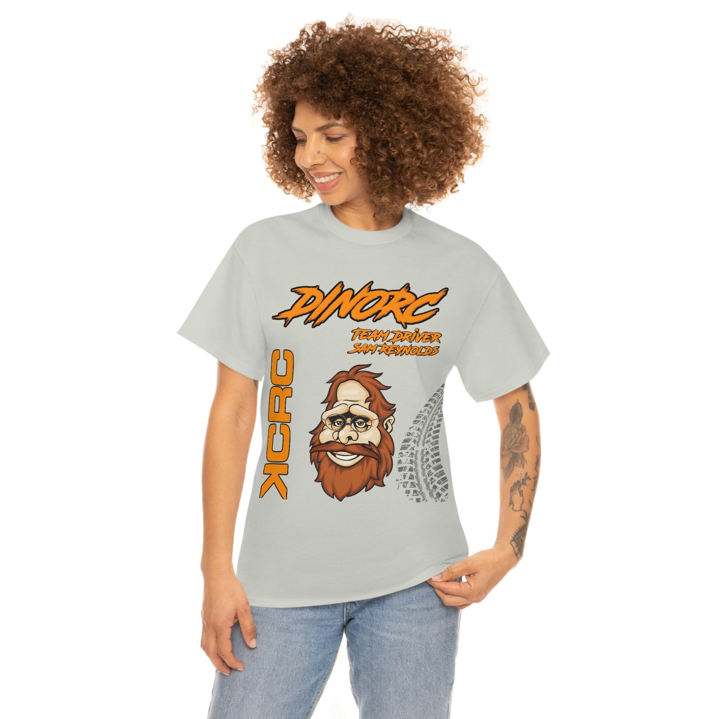 Team Driver Sam Reynolds Front and Back DinoRc Logo T-Shirt S-5x 5 colors