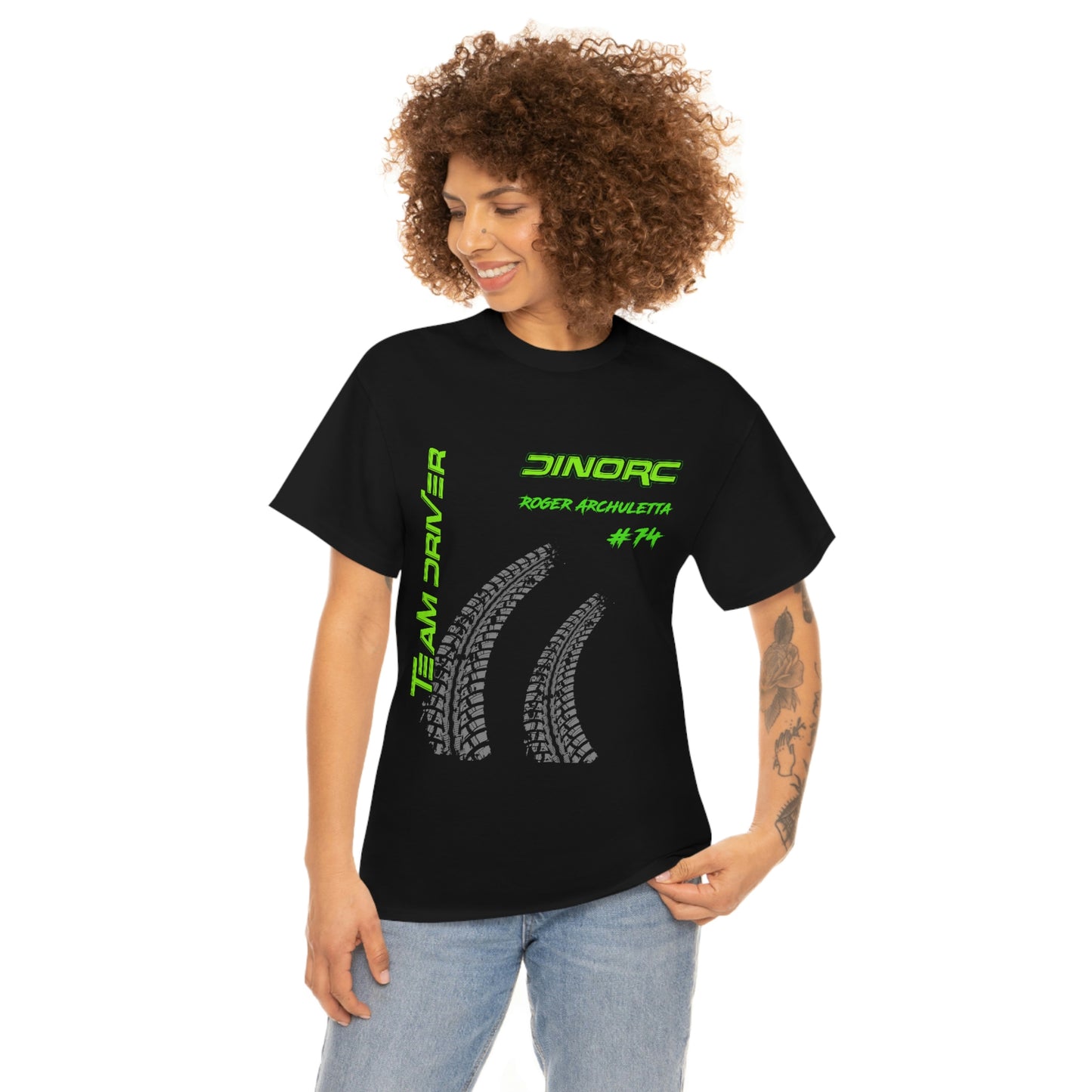 Team Driver Roger Archuletta Front and Back DinoRc Logo T-Shirt S-5x 5 colors