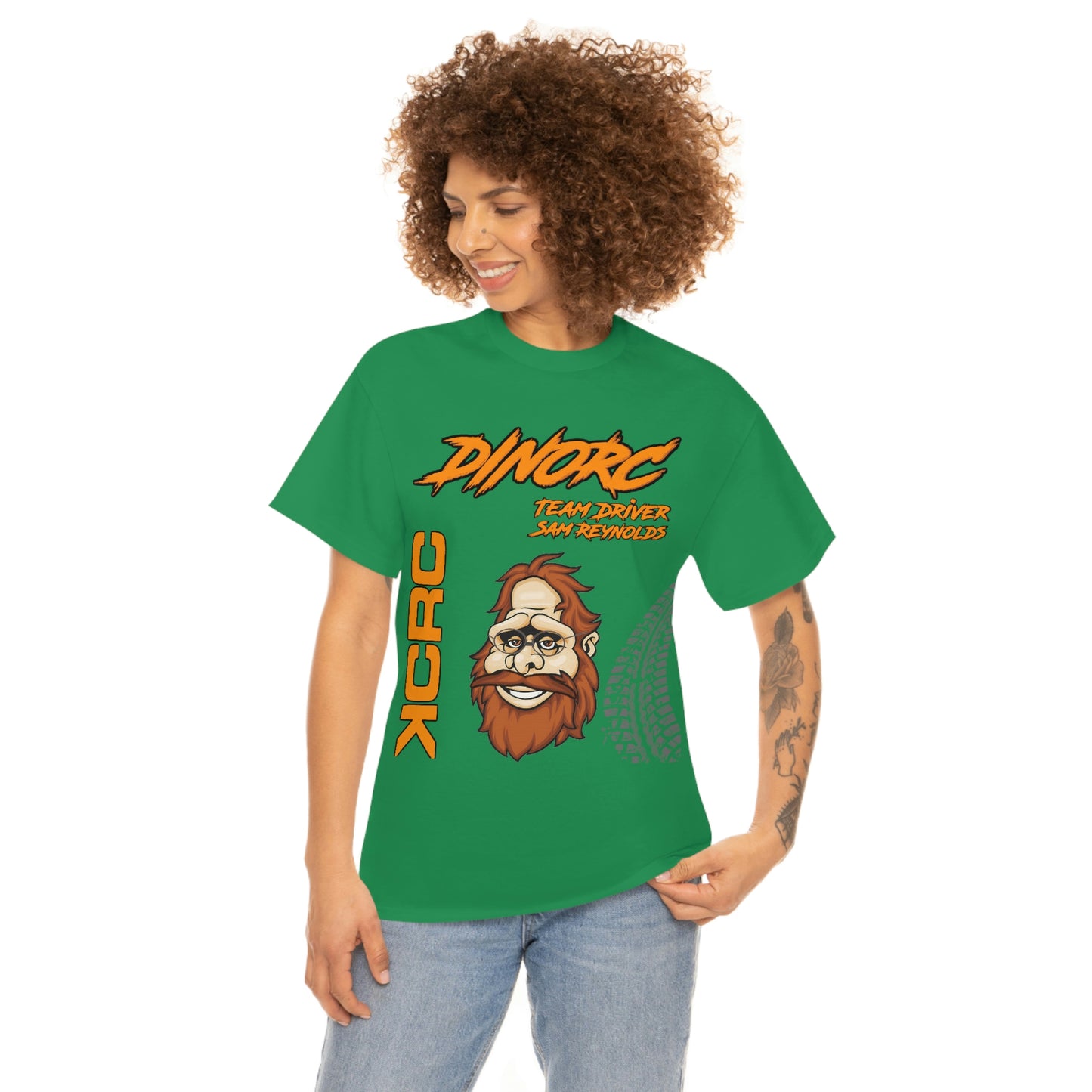 Team Driver Sam Reynolds Front and Back DinoRc Logo T-Shirt S-5x 5 colors