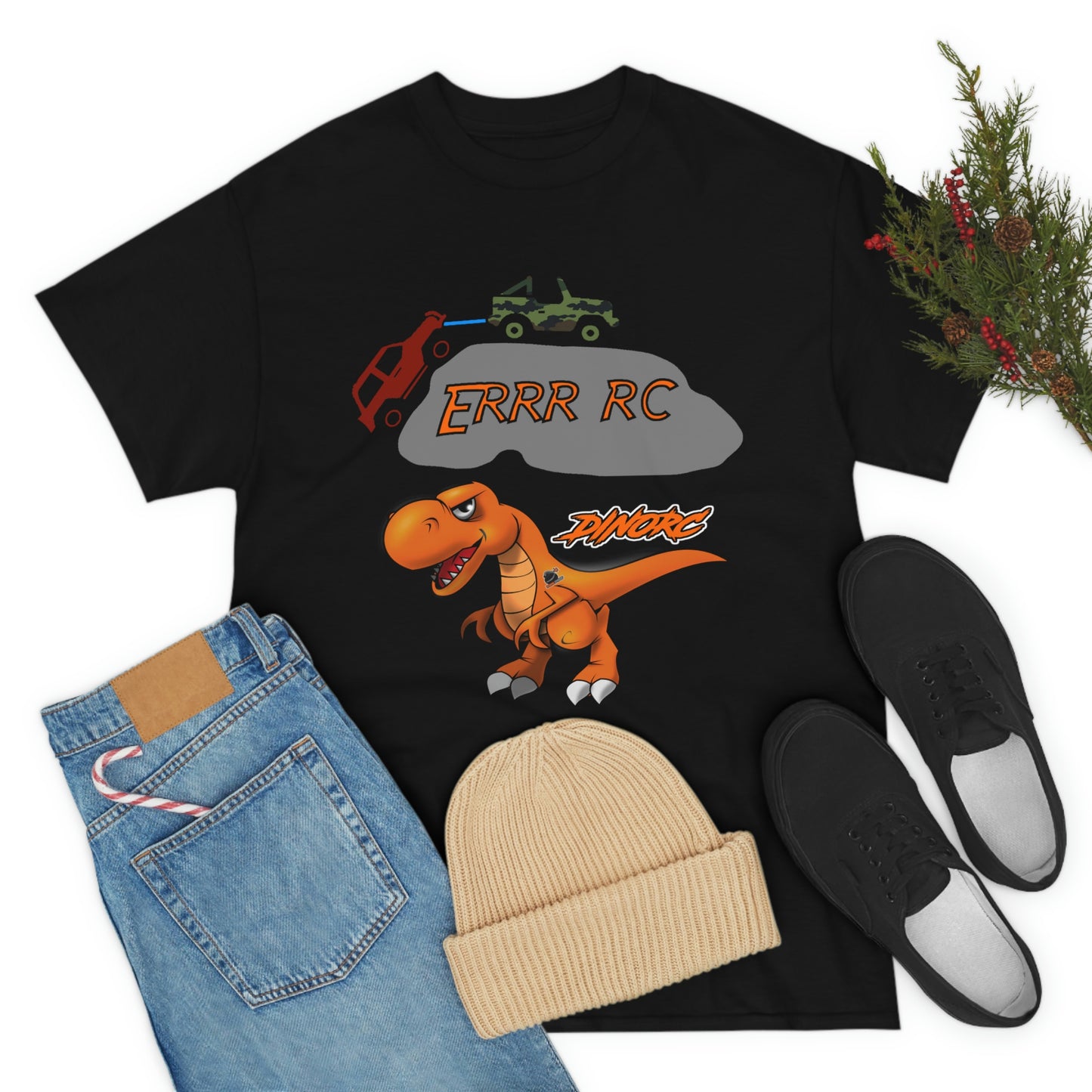 Team Driver Jordan Miller Front and Back DinoRc Logo T-Shirt S-5x 5 colors