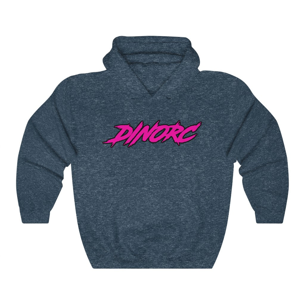 Dino's Diva Hearts #90 front back Heavy Blend™ Hooded Sweatshirt