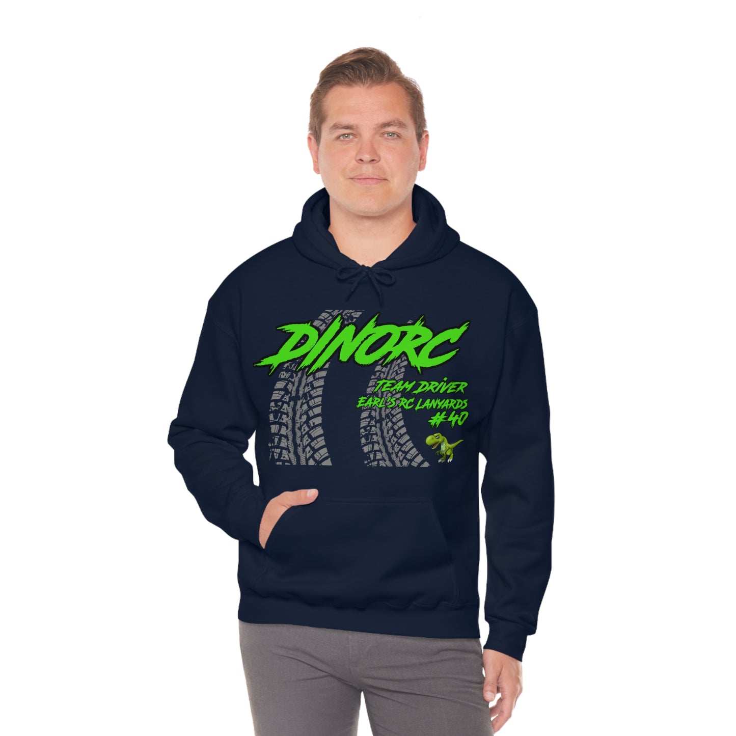 Team Driver Earl's RC Lanyards DinoRC Logo Hooded Sweatshirt Heavy Blend™ Hooded Sweatshirt