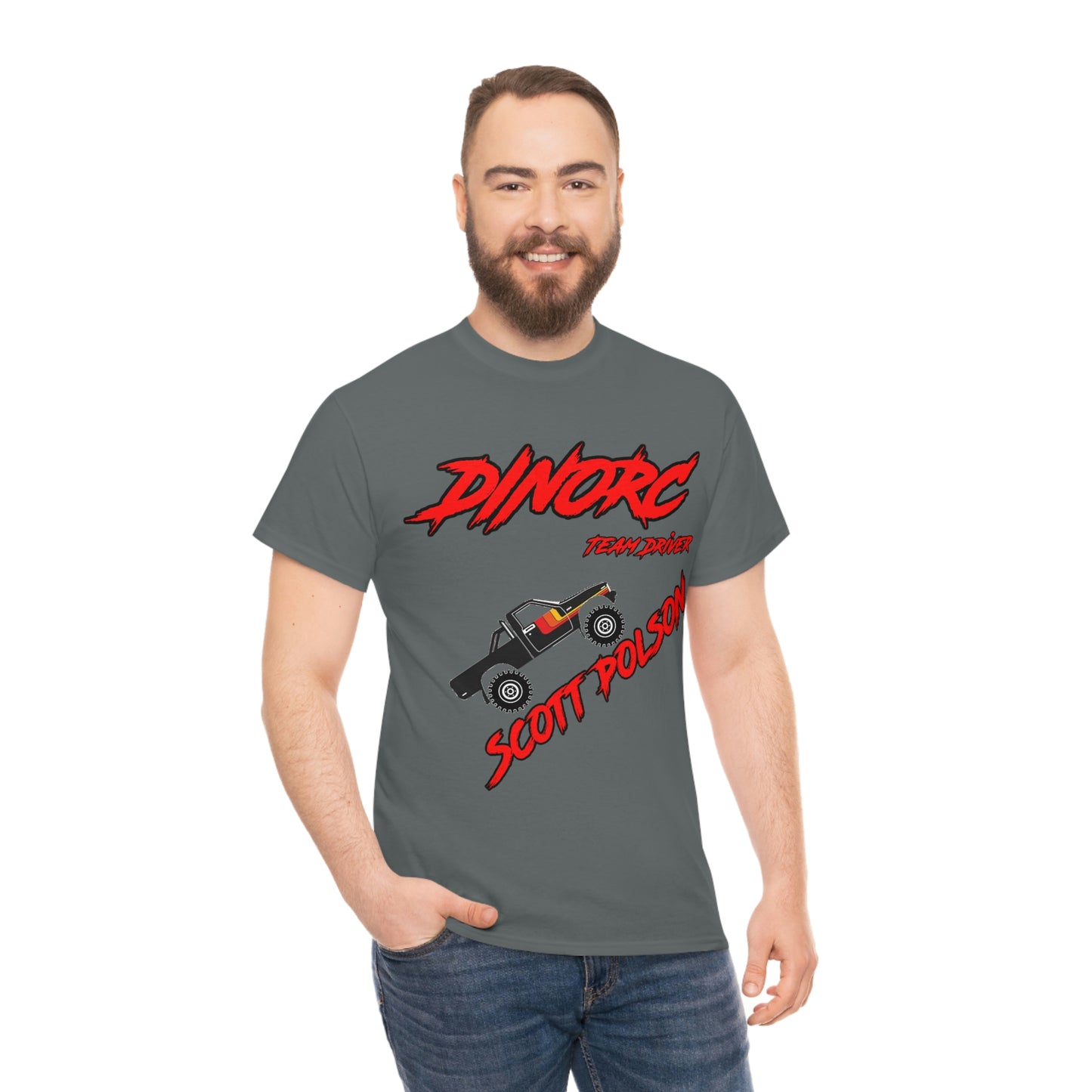 Team Driver Scott Polson truck logo Front and Back DinoRc Logo T-Shirt S-5x 5 colors