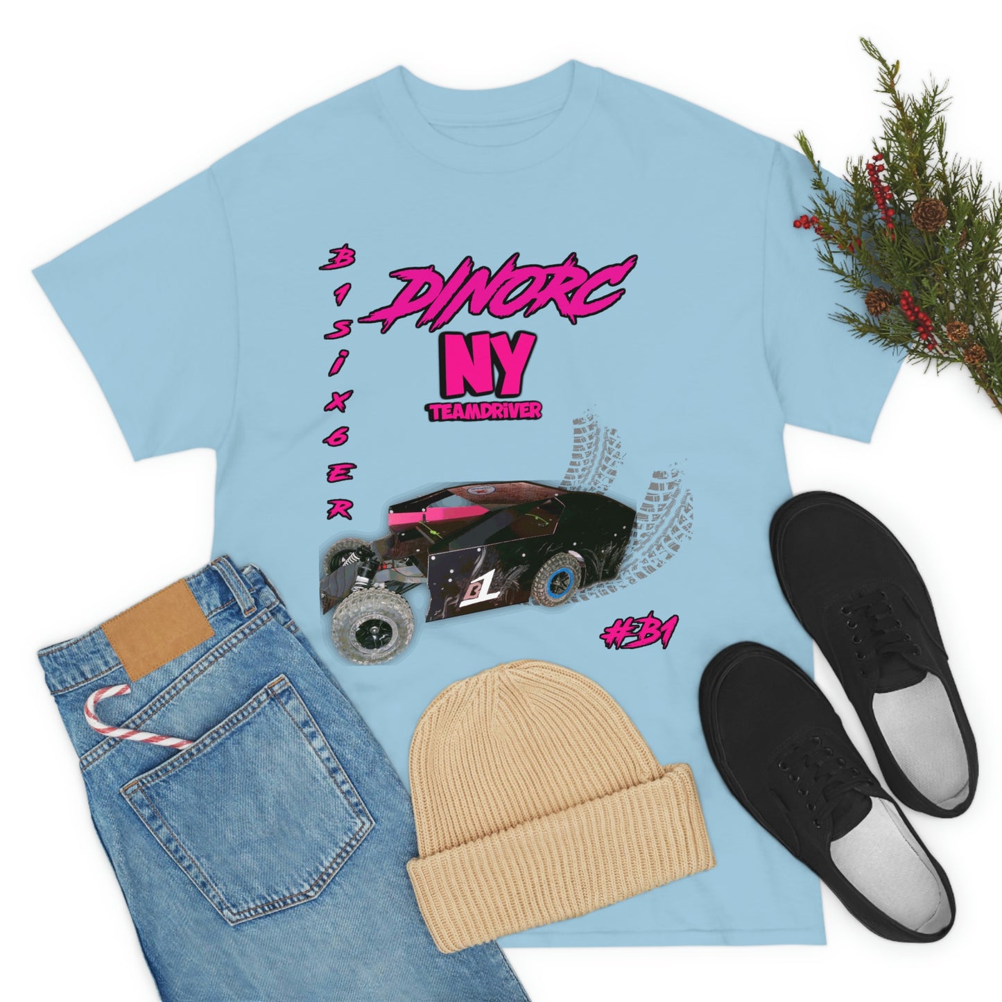 Team Driver Cherry Cherokee Front and Back DinoRc Logo T-Shirt S-5x 5 colors