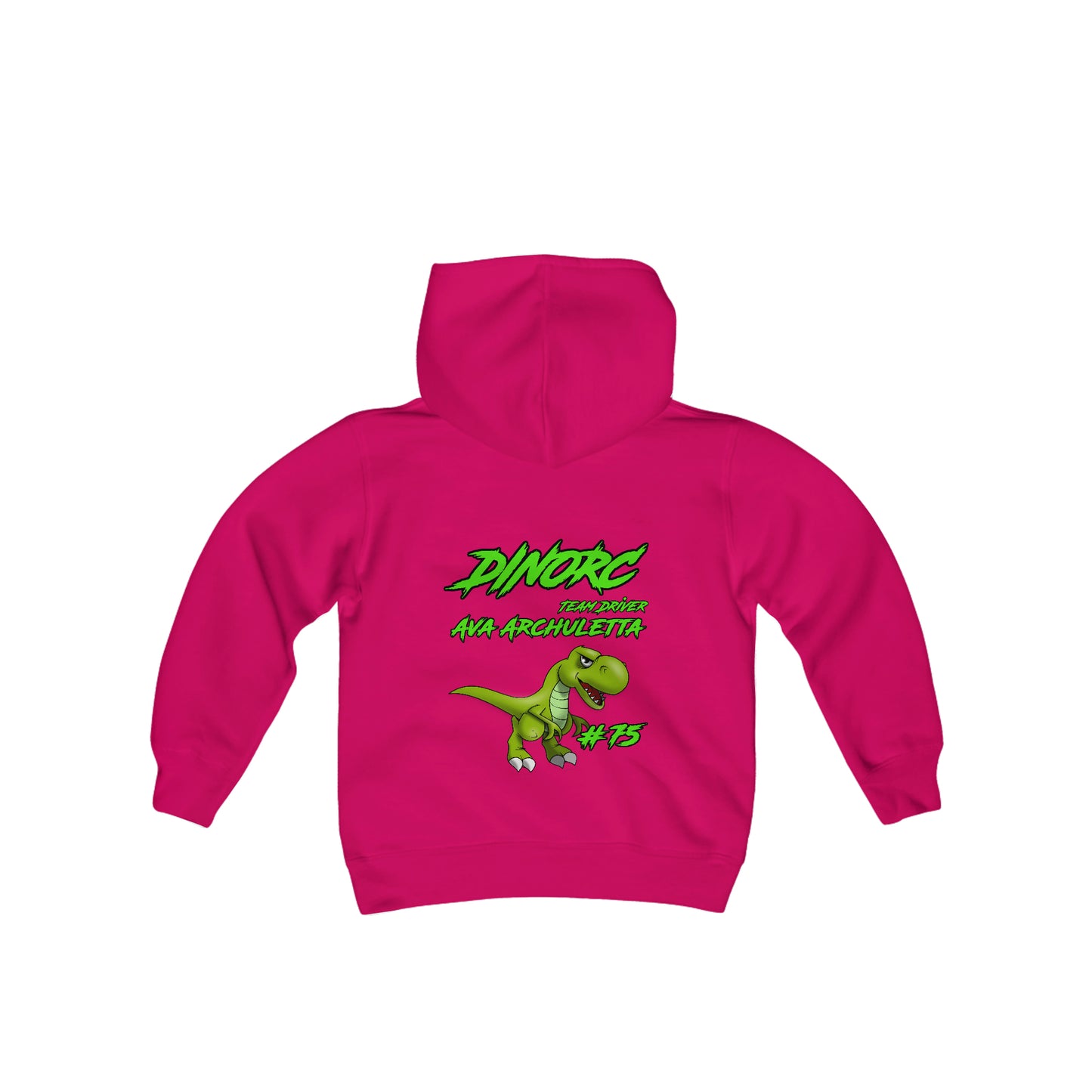 Ava Archuletta Team Driver DinoRC Logo Youth Heavy Blend Hooded Sweatshirt