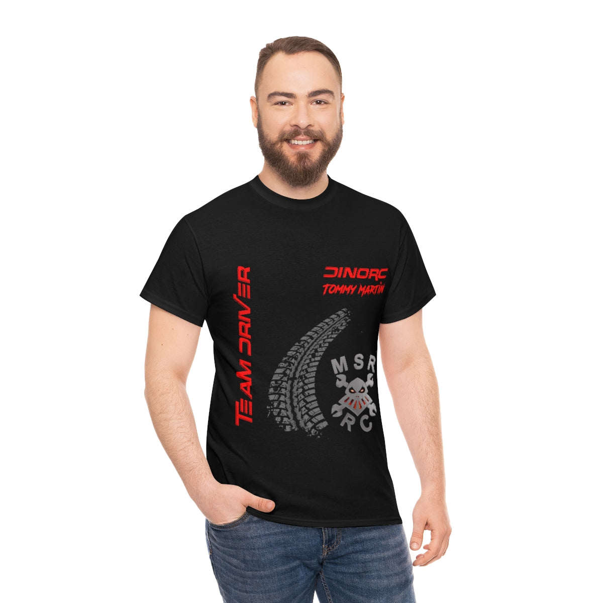 Team Driver Tommy Martin MSR RC Front and Back DinoRc Logo T-Shirt S-5x 5 colors