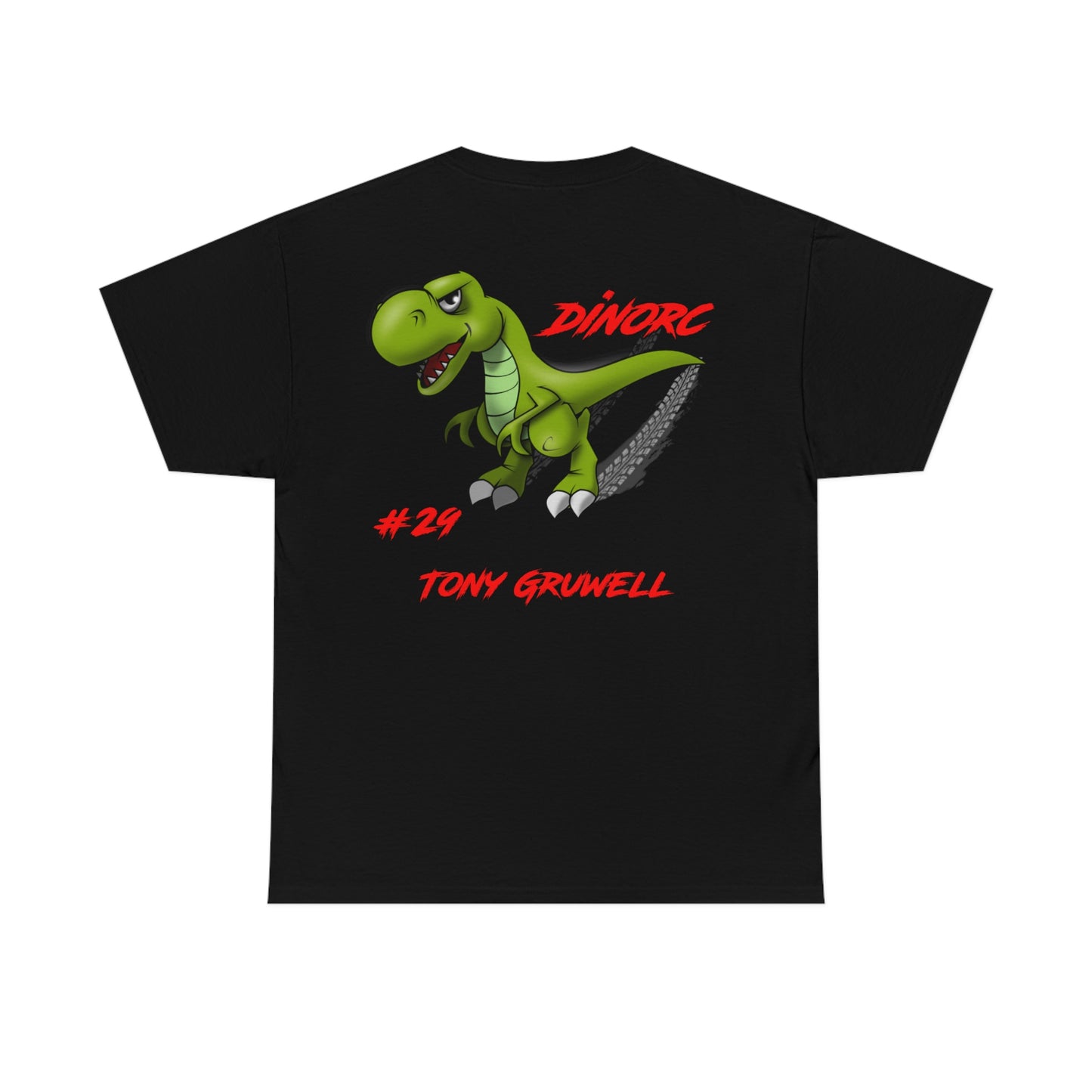 Team Driver Tony Gruwell Front and Back DinoRc Logo T-Shirt S-5x 5 colors