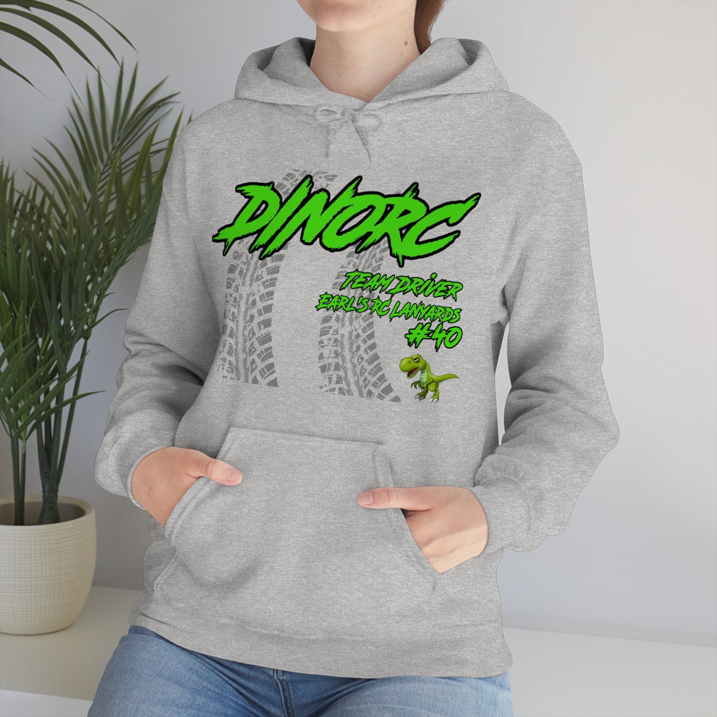 Team Driver Earl's RC Lanyards DinoRC Logo Hooded Sweatshirt Heavy Blend™ Hooded Sweatshirt