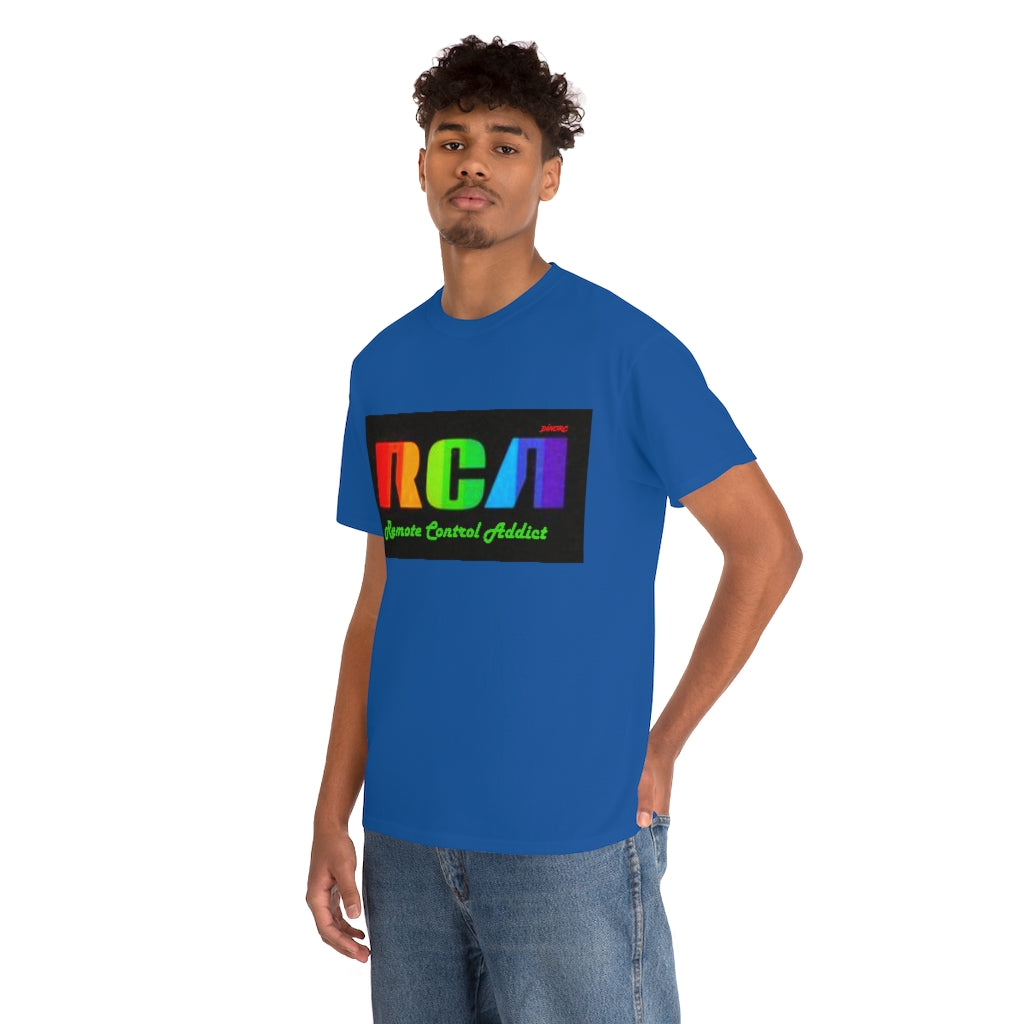 RCA Remote Control Addict DinoRc Logo T-Shirt S-5x Black White Green Blue Red