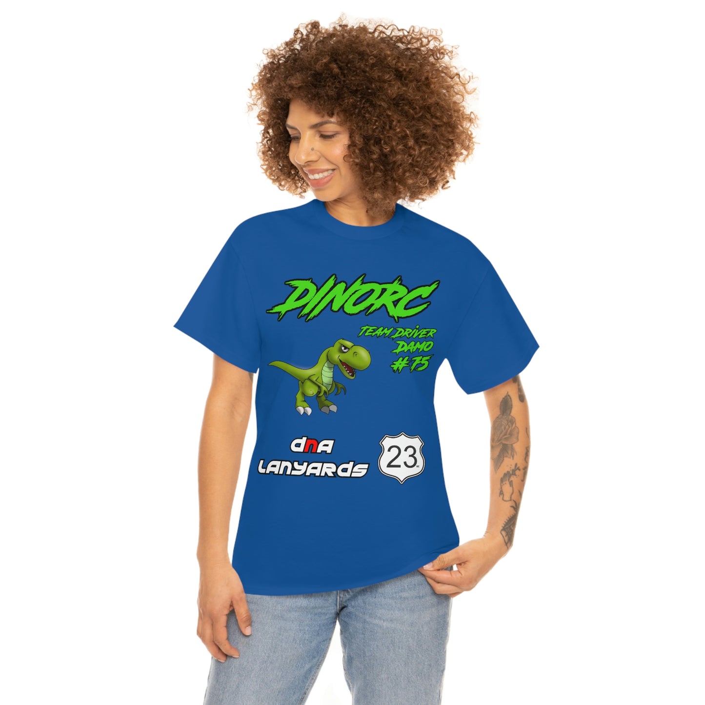 Team Driver DNA Lanyards Front and Back DinoRc Logo T-Shirt S-5x 5 colors