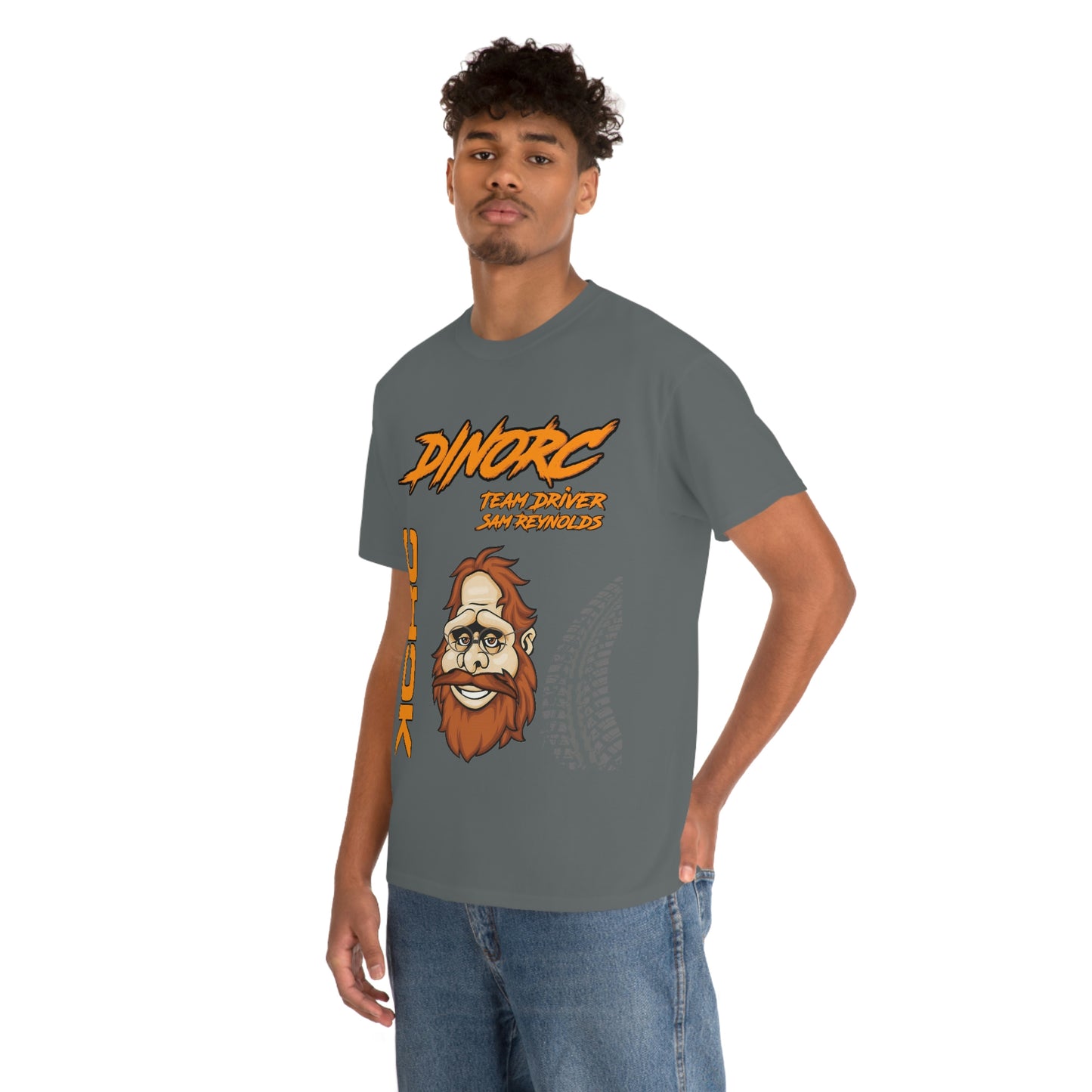 Team Driver Sam Reynolds Front and Back DinoRc Logo T-Shirt S-5x 5 colors