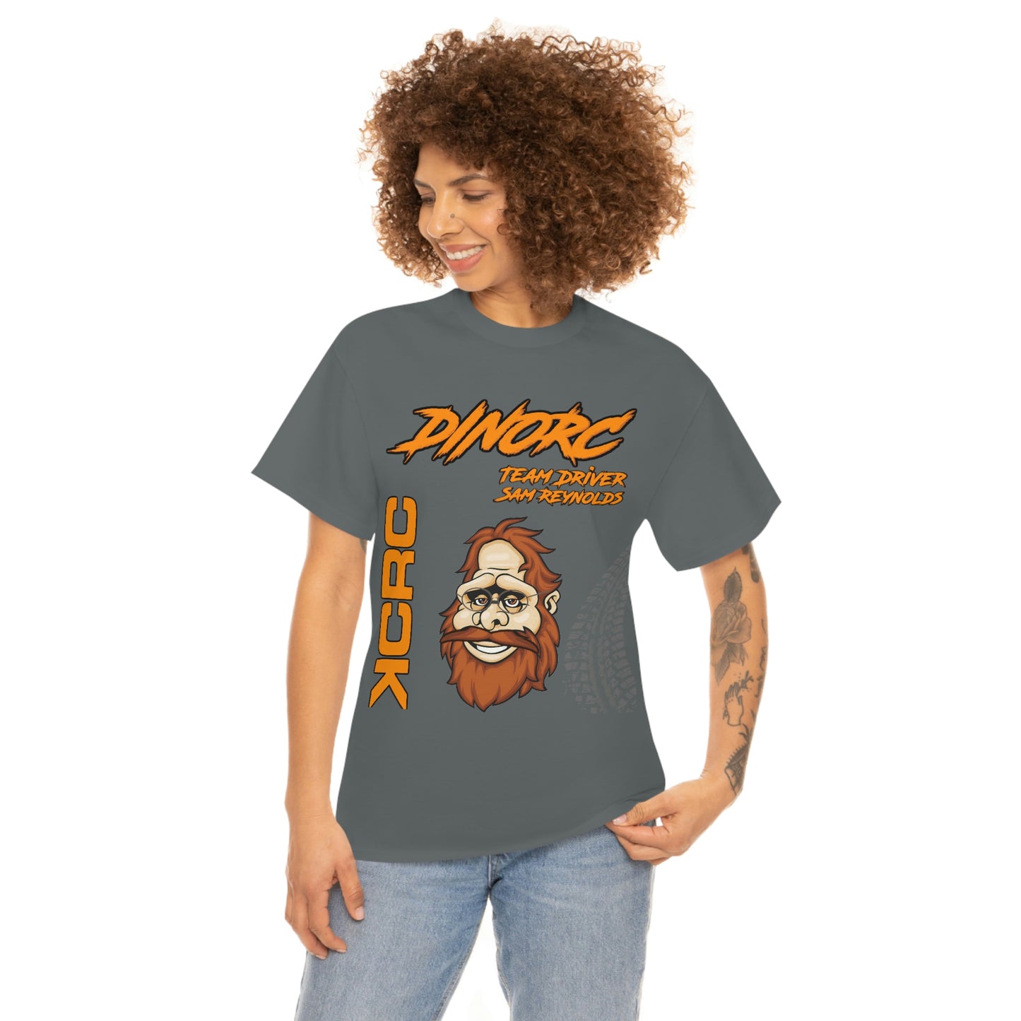 Team Driver Sam Reynolds Front and Back DinoRc Logo T-Shirt S-5x 5 colors