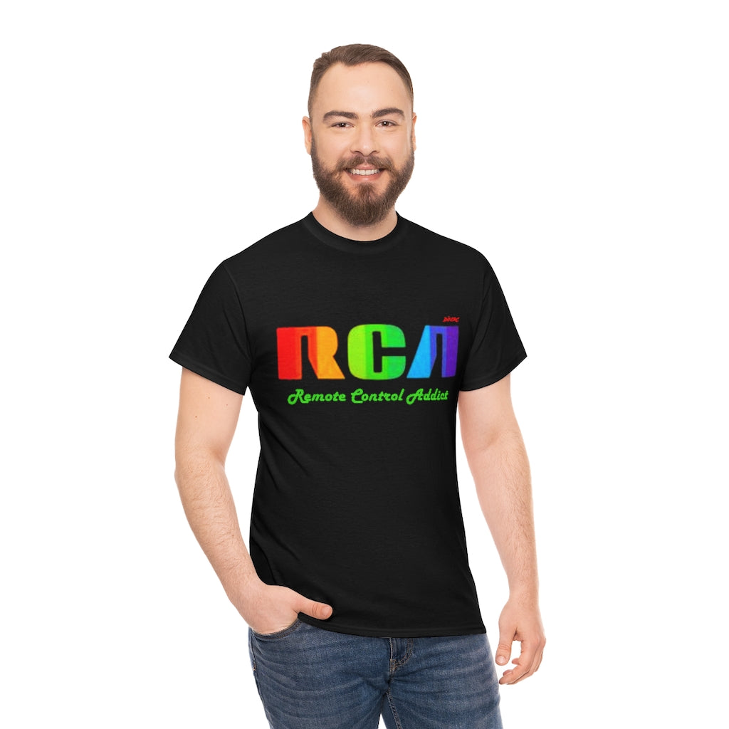 RCA Remote Control Addict DinoRc Logo T-Shirt S-5x Black White Green Blue Red