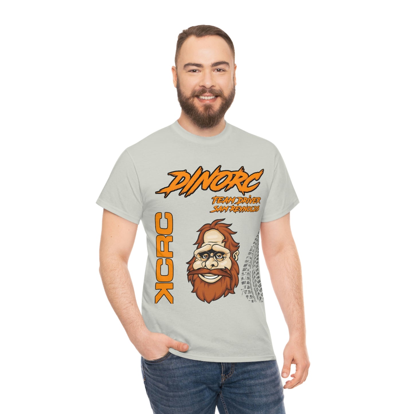 Team Driver Sam Reynolds Front and Back DinoRc Logo T-Shirt S-5x 5 colors