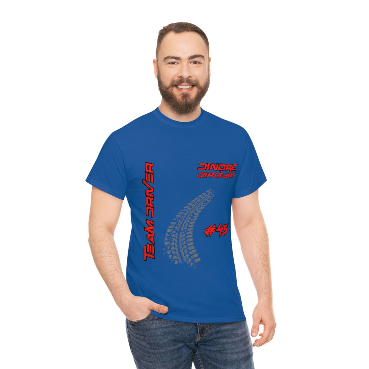 Team Driver Charlie Hunt Front and Back DinoRc Logo T-Shirt S-5x 5 colors