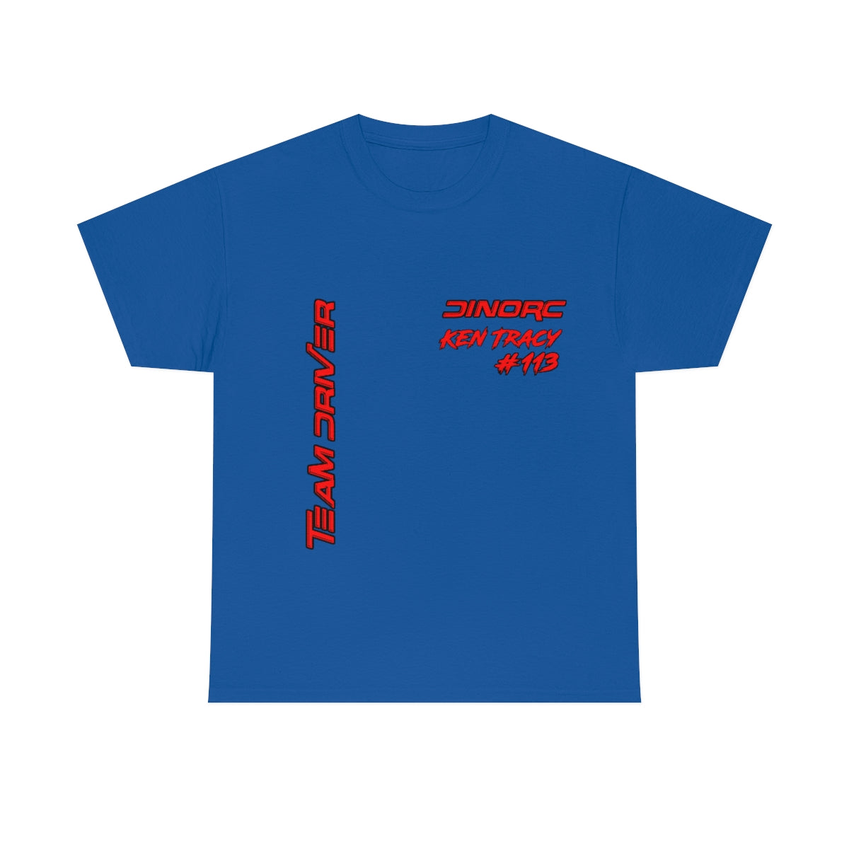Team Driver Ken Tracy Front and Back DinoRc Logo T-Shirt S-5x 5 colors