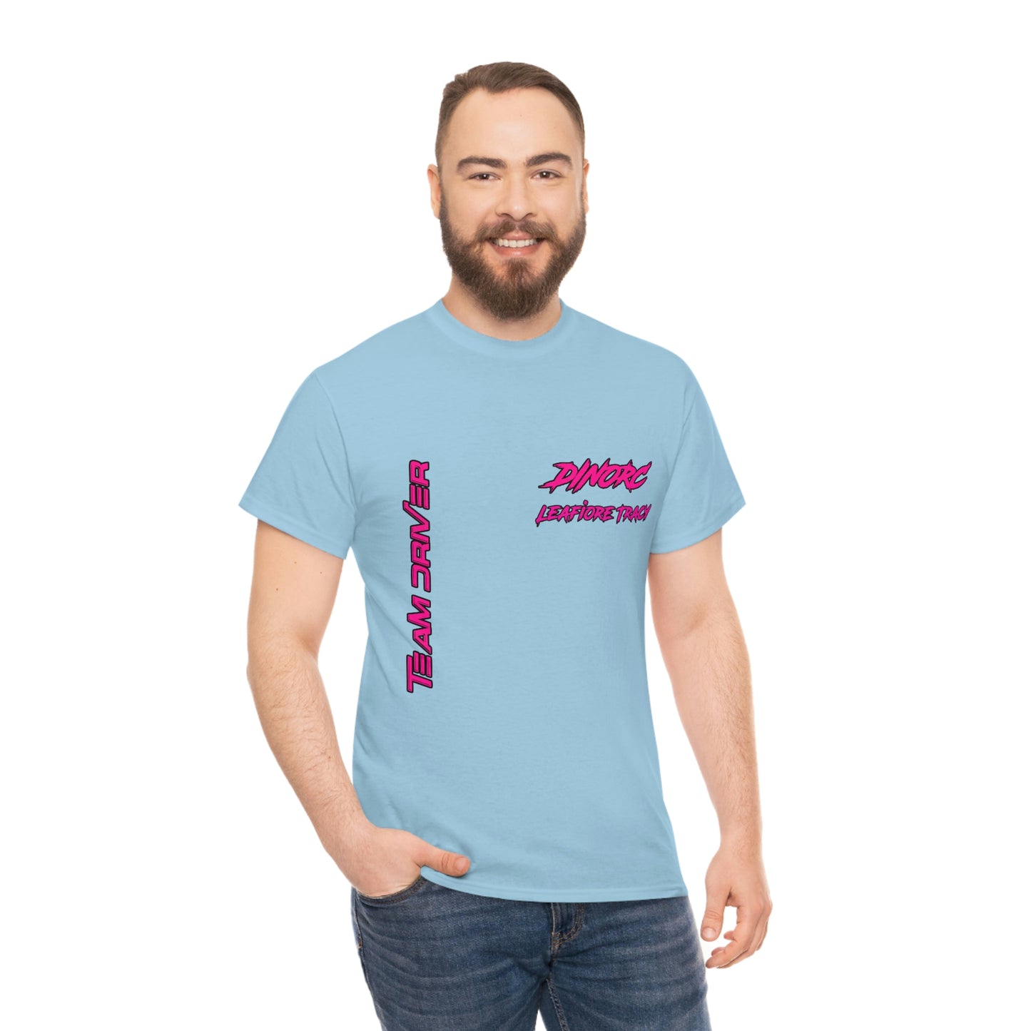 Vertical Team Driver Leafiore Alongi Tracy Dino's Divas Front and Back DinoRc Logo T-Shirt S-5x 5 colors