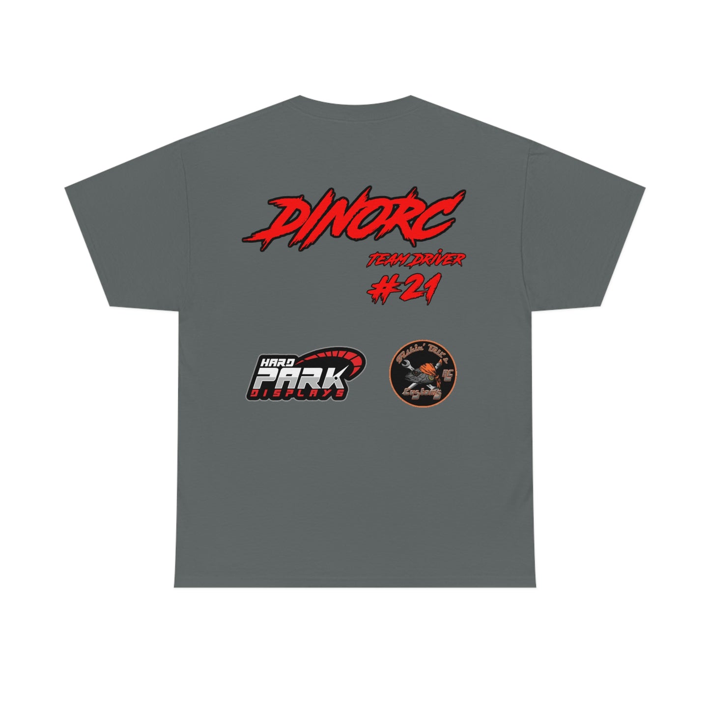 Team Driver Fishin' Bill Front and Back DinoRc Logo T-Shirt S-5x 5 colors