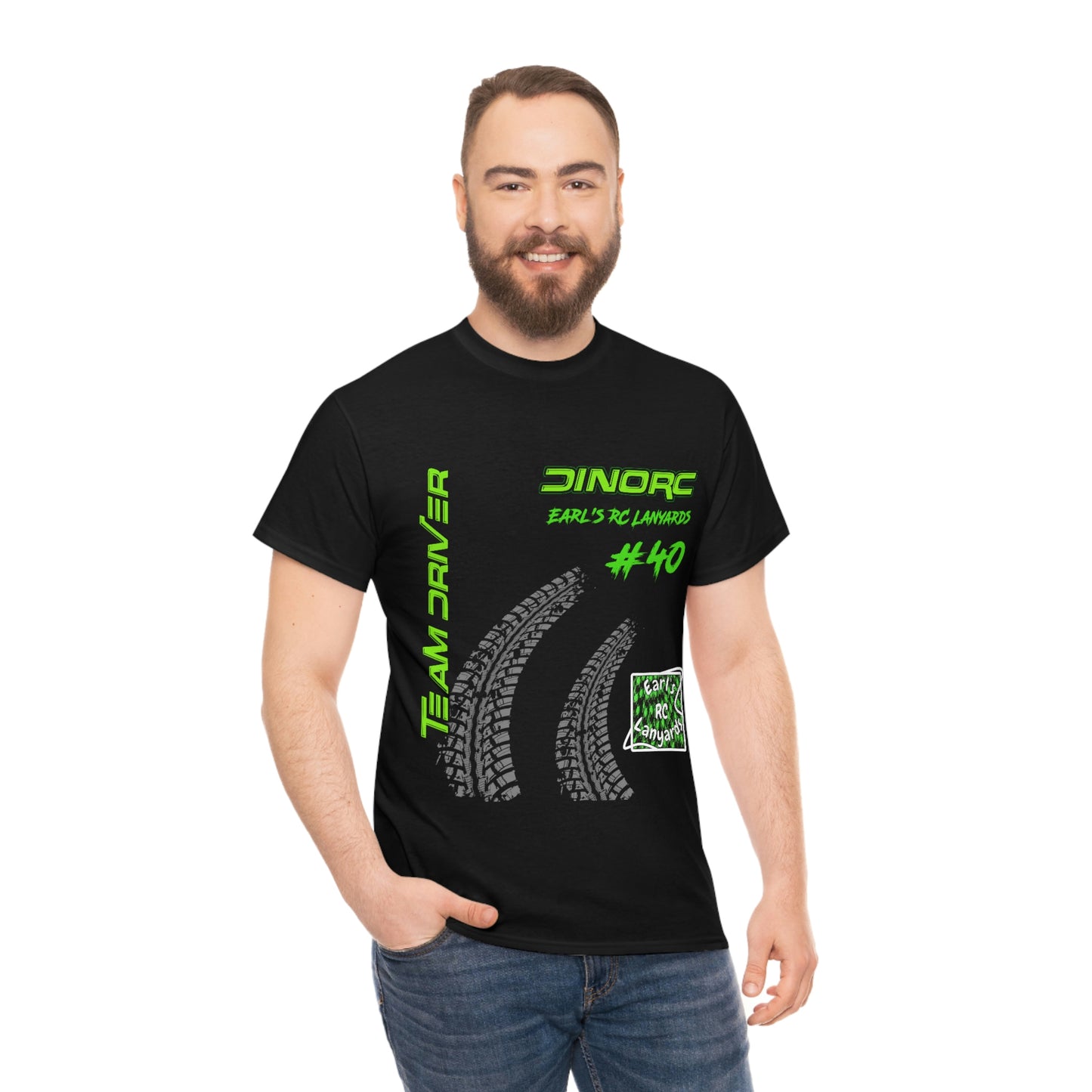 Team Driver Earl's RC Lanyards Front and Back DinoRc Logo T-Shirt S-5x 5 colors